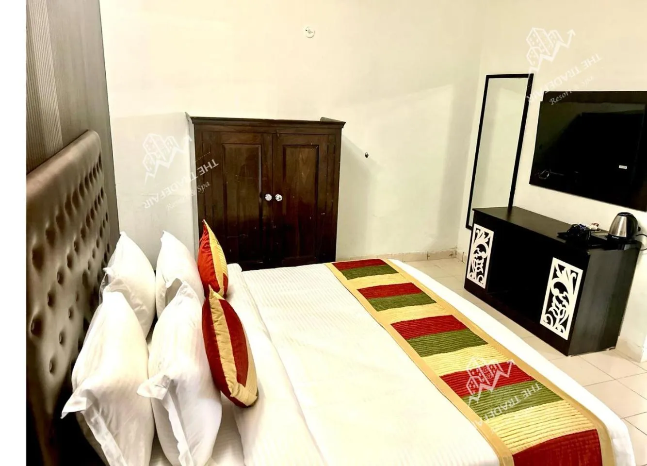 Bed in THE TRADEFAIR - RESORT AND SPA, Jaipur