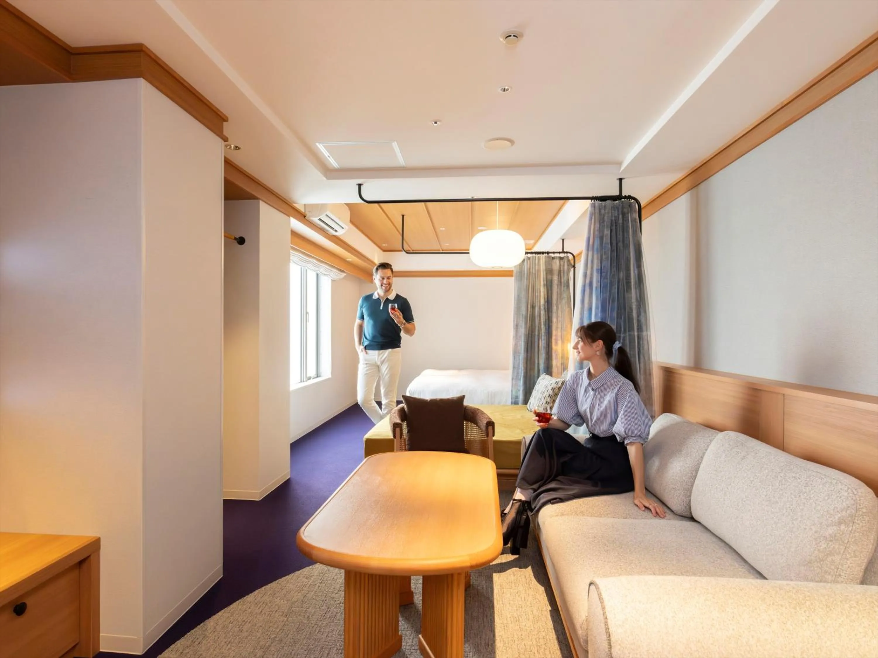 Living room in HANARE by Tokyu Stay Kyoto Sanjo