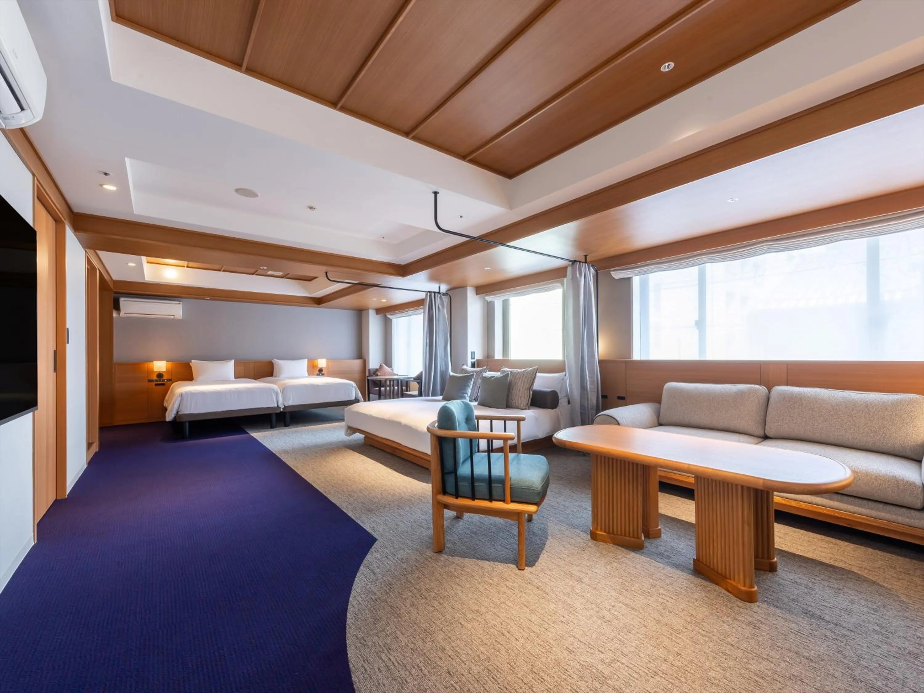 Living room, Bed in HANARE by Tokyu Stay Kyoto Sanjo