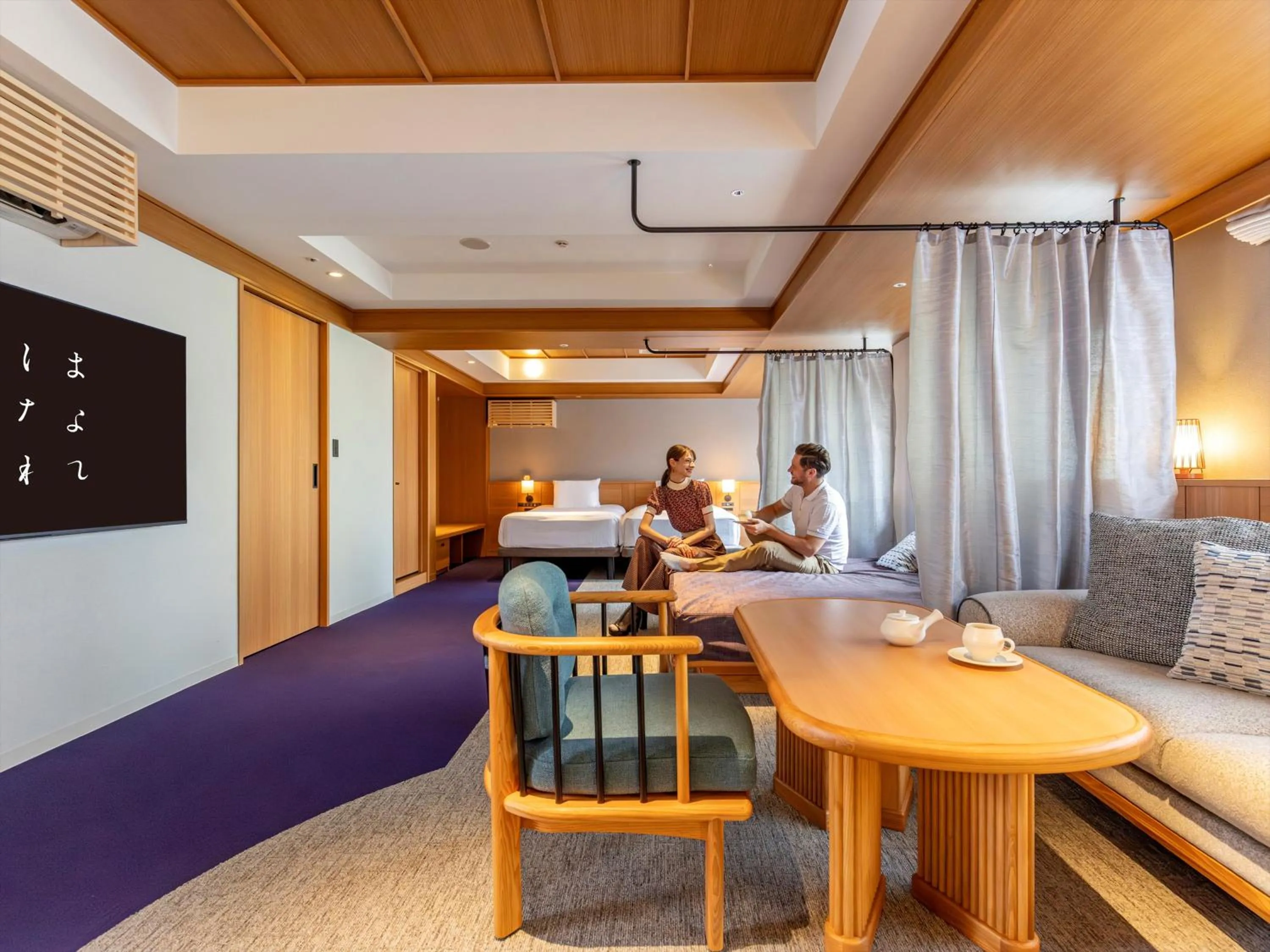 Living room in HANARE by Tokyu Stay Kyoto Sanjo