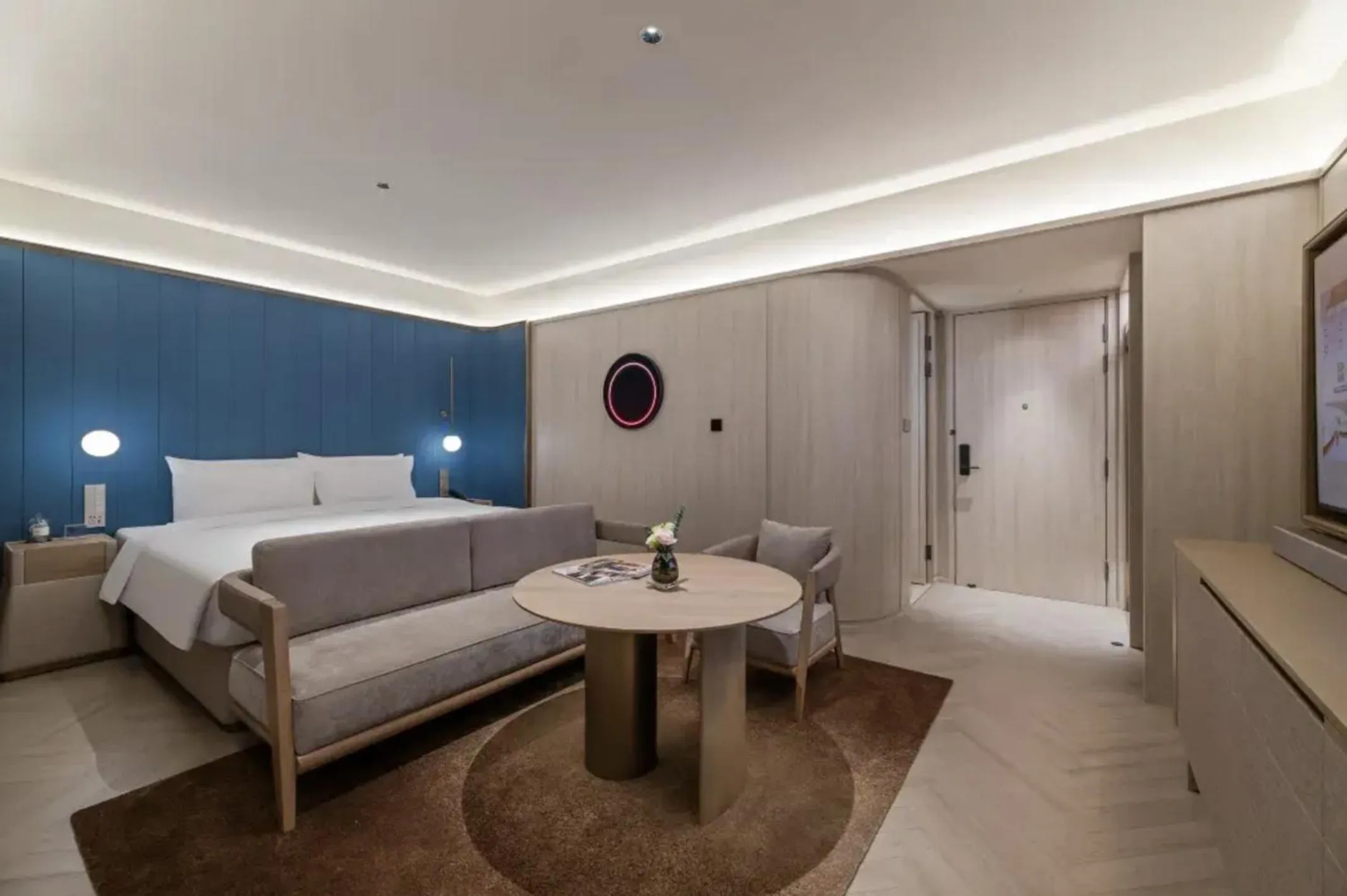 Bed in Crystal Orange Hotel Shanghai Chongming Nanmen