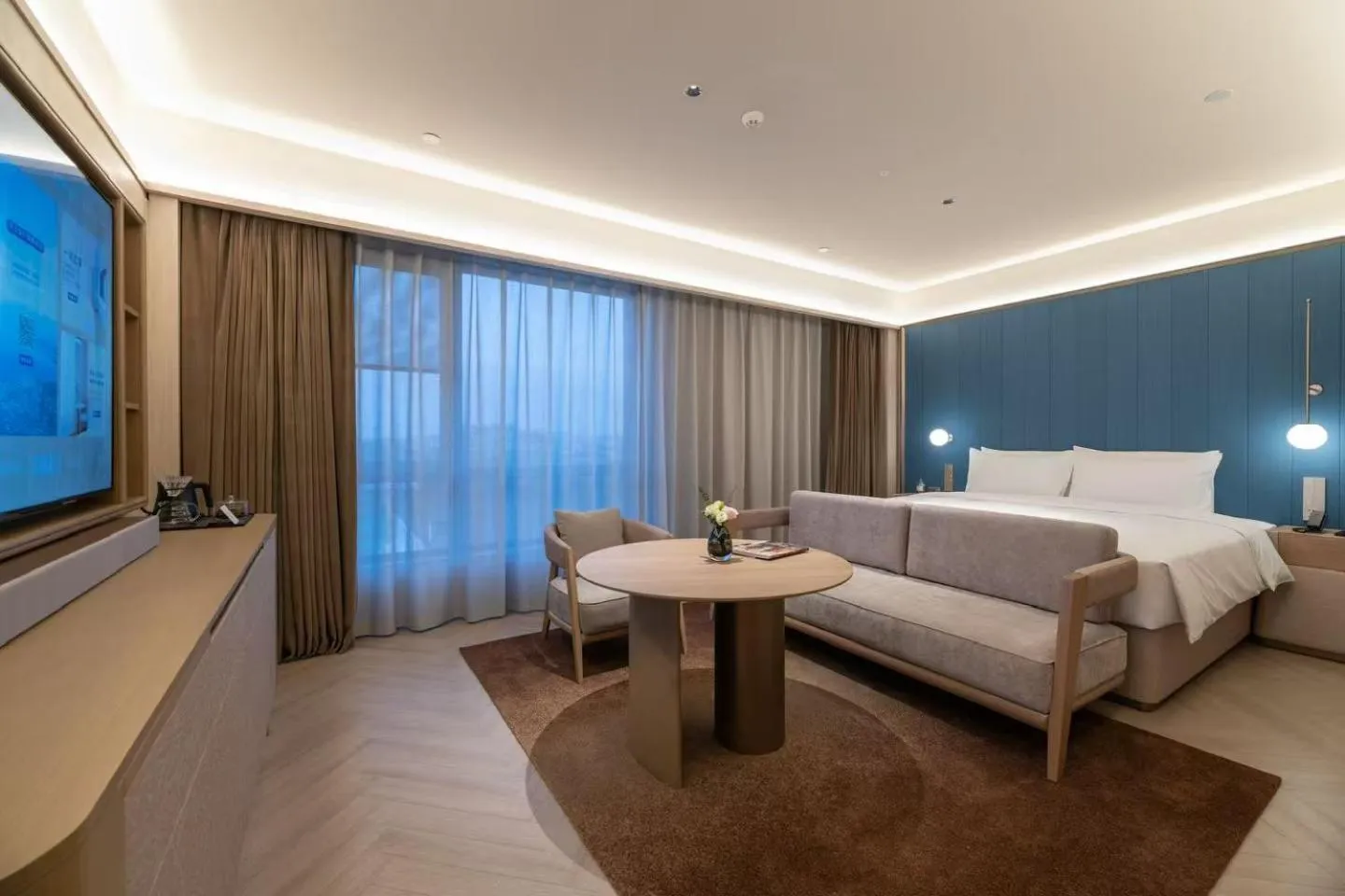 Bed in Crystal Orange Hotel Shanghai Chongming Nanmen