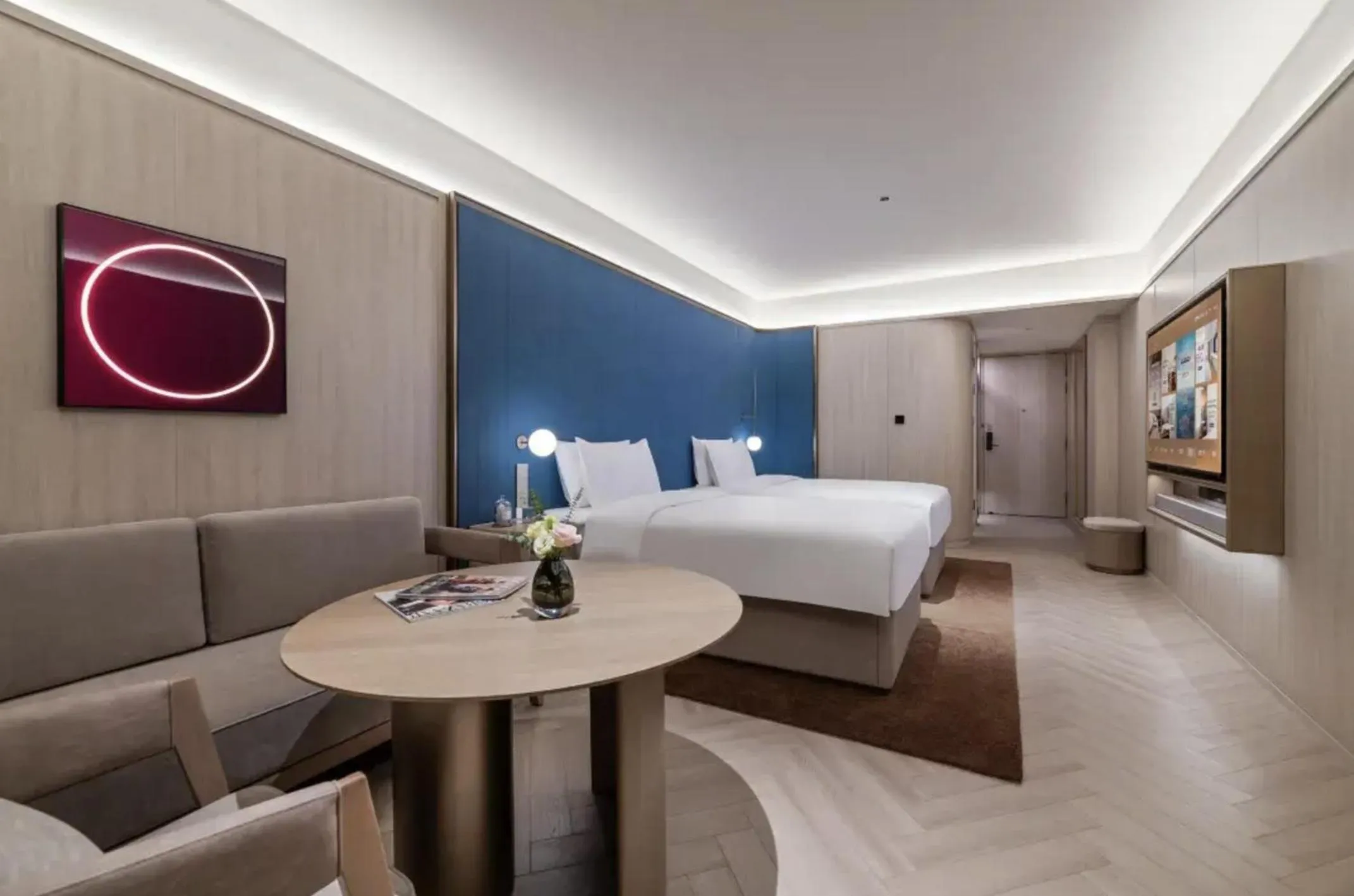 Bed in Crystal Orange Hotel Shanghai Chongming Nanmen