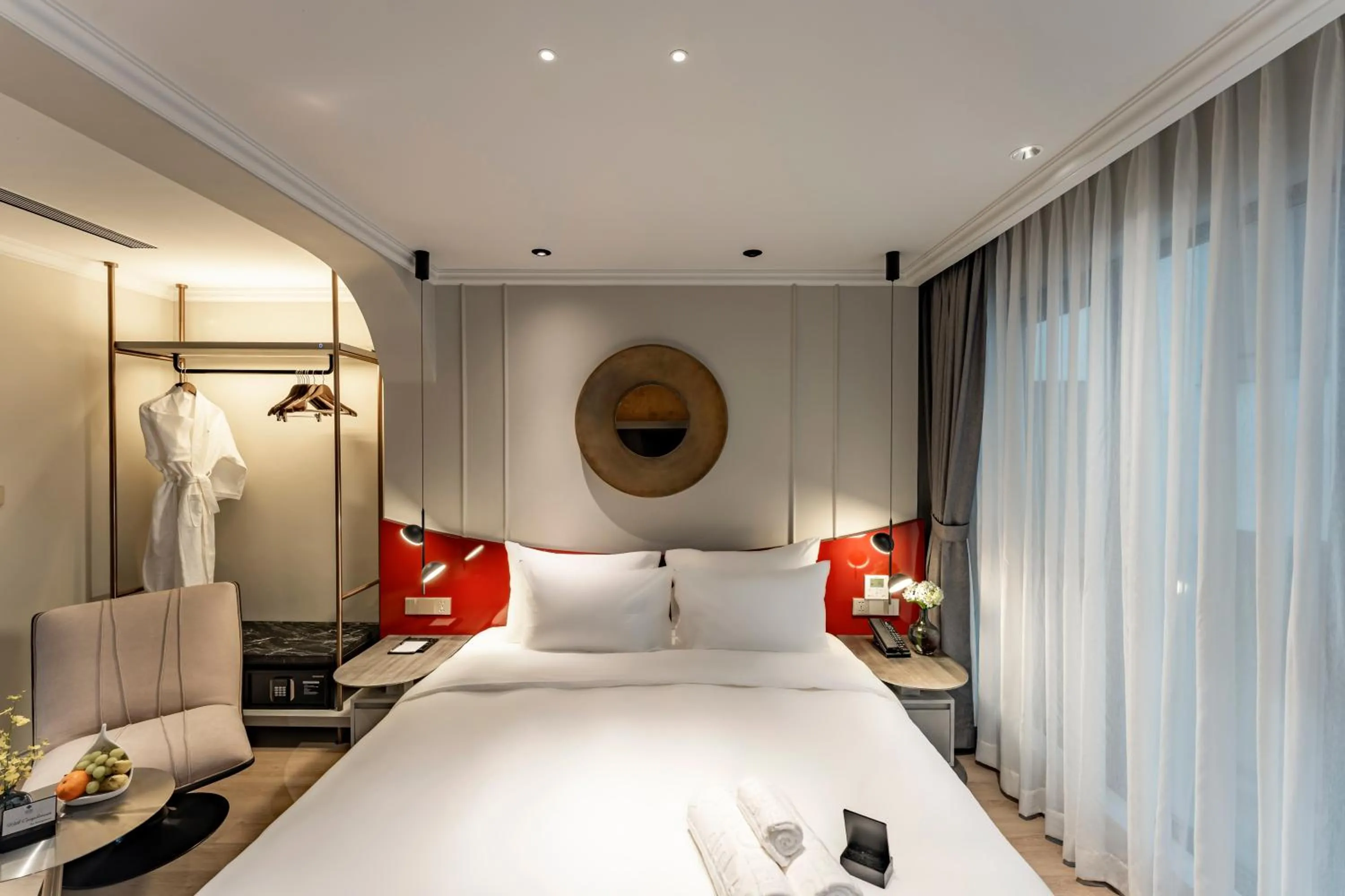 Bed in GRAND HOTEL du LAC Boutique Saigon