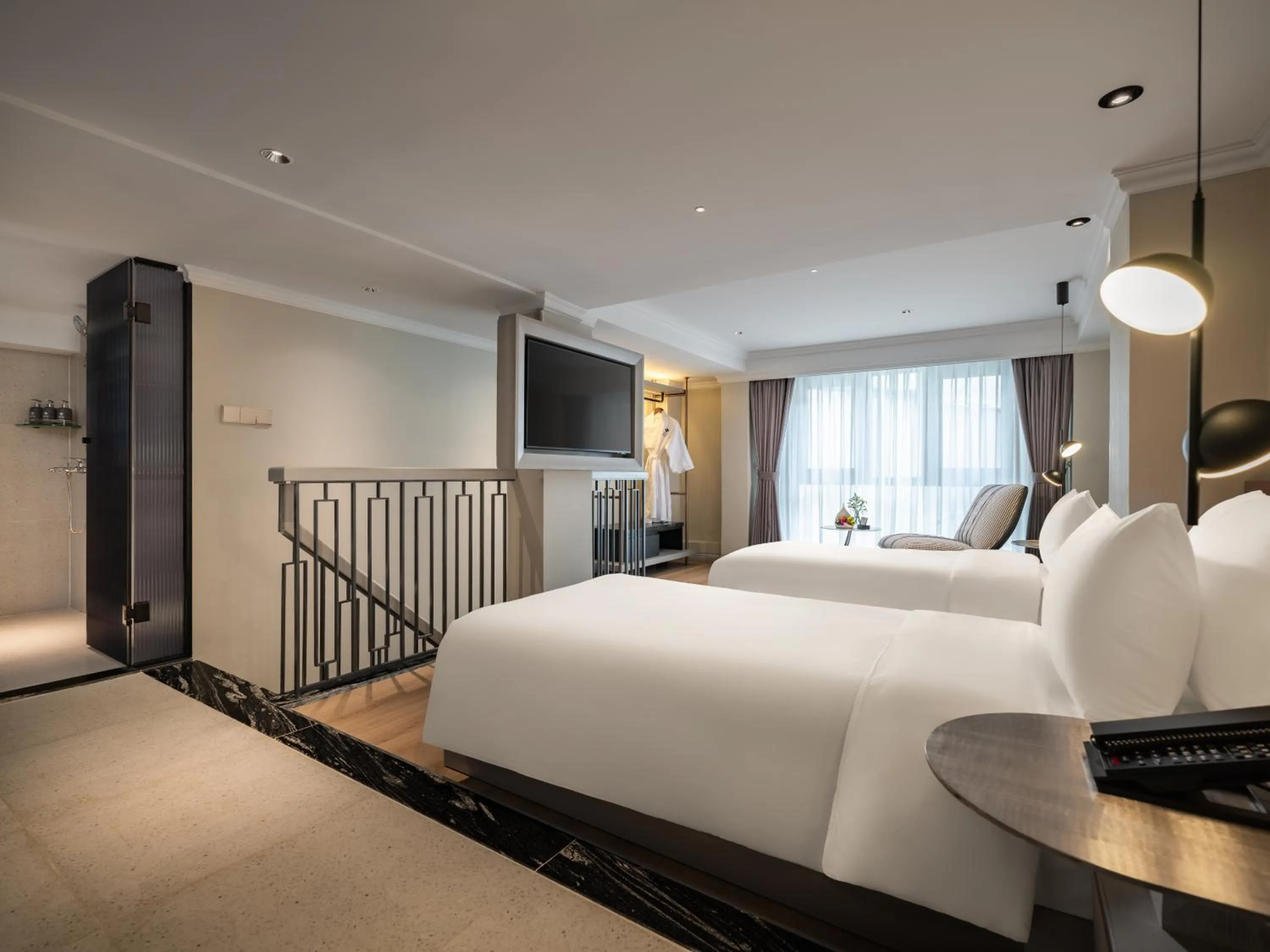 Bed in GRAND HOTEL du LAC Boutique Saigon