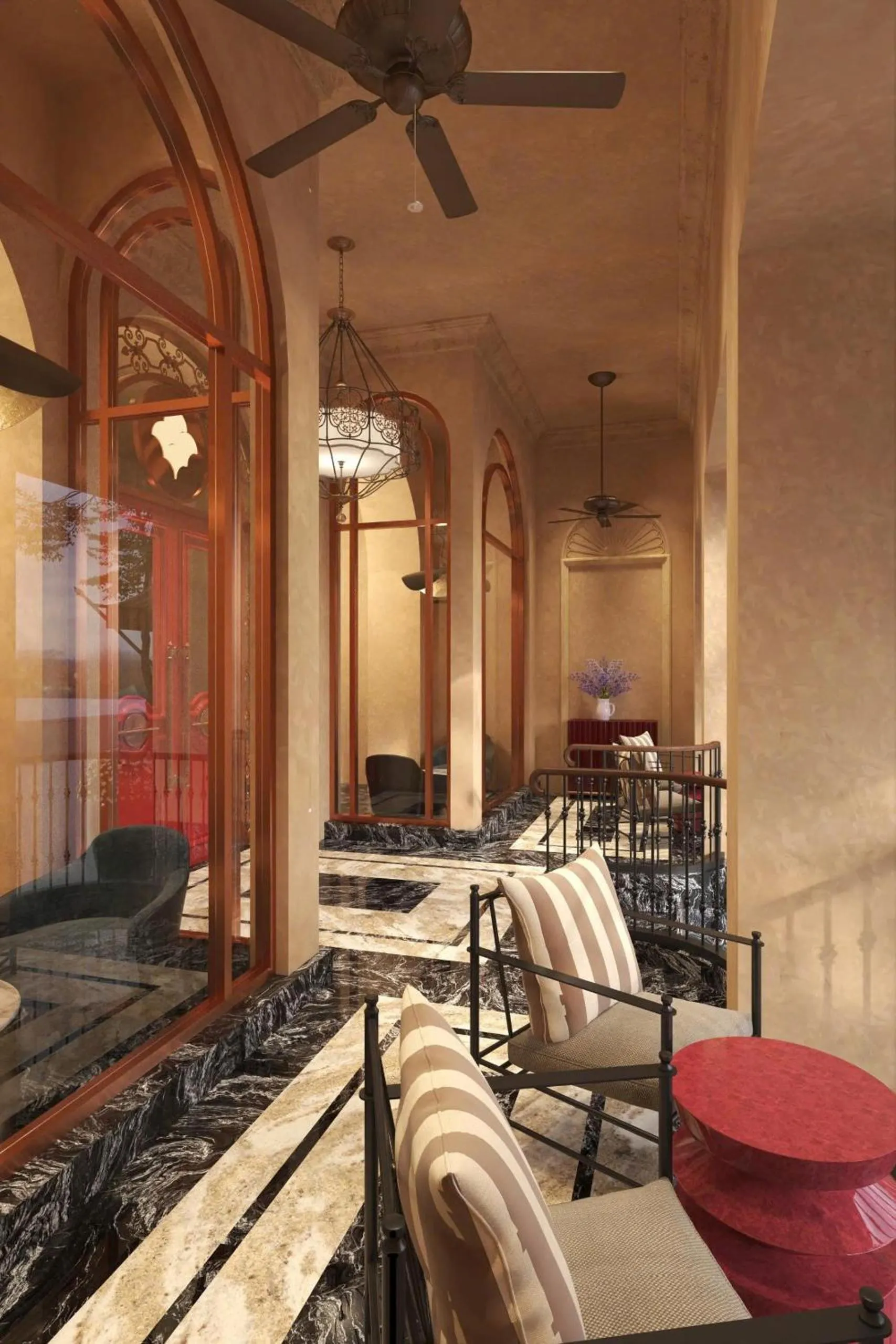 Seating area in GRAND HOTEL du LAC Boutique Saigon