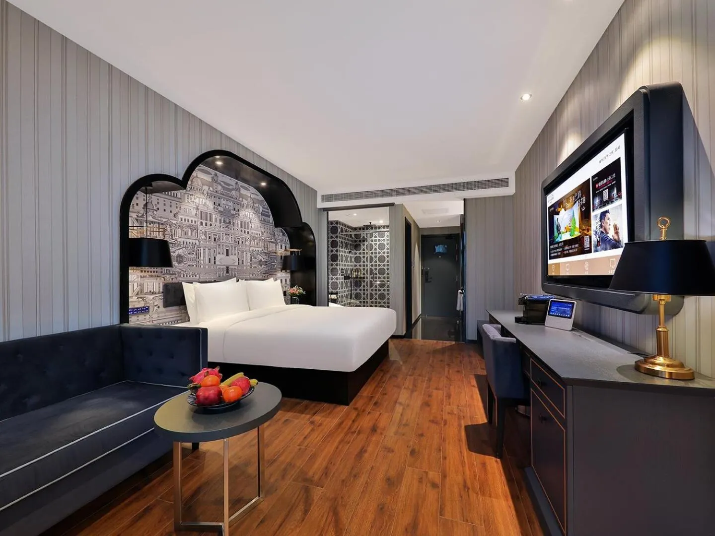 Photo of the whole room, Bed in Crystal Orange Hotel Shanghai University Dachang