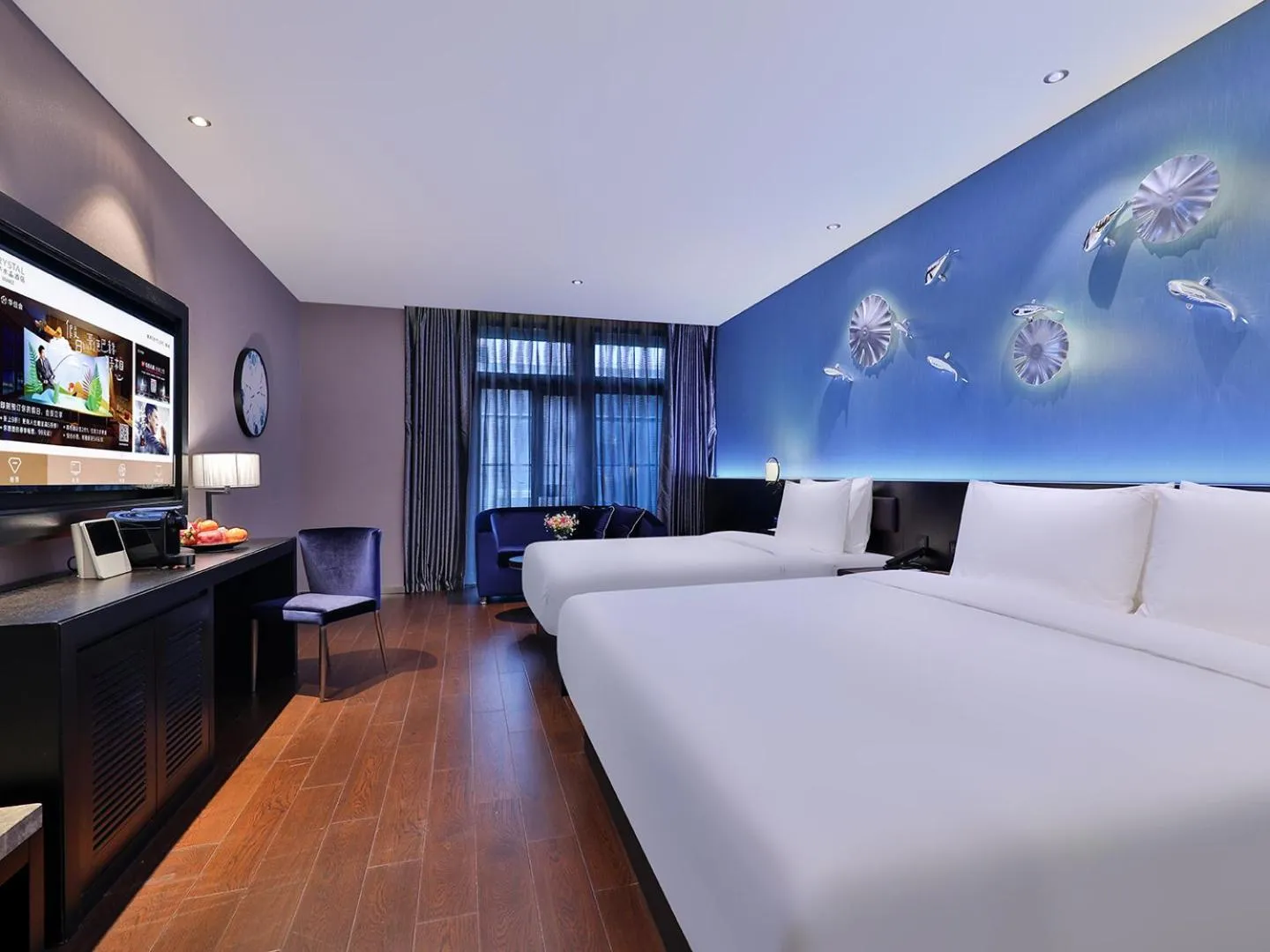 Photo of the whole room, Bed in Crystal Orange Hotel Shanghai University Dachang