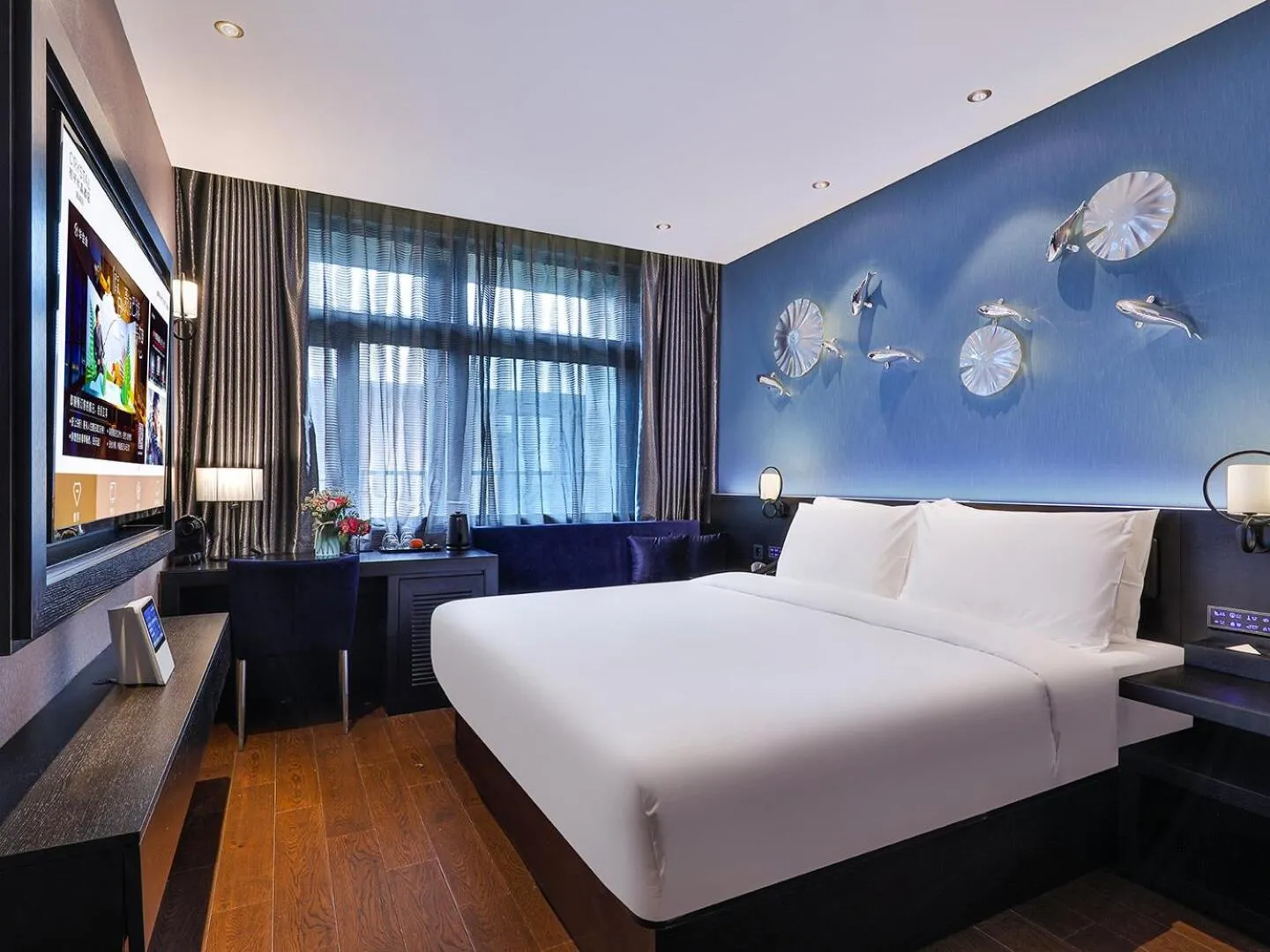 Photo of the whole room, Bed in Crystal Orange Hotel Shanghai University Dachang