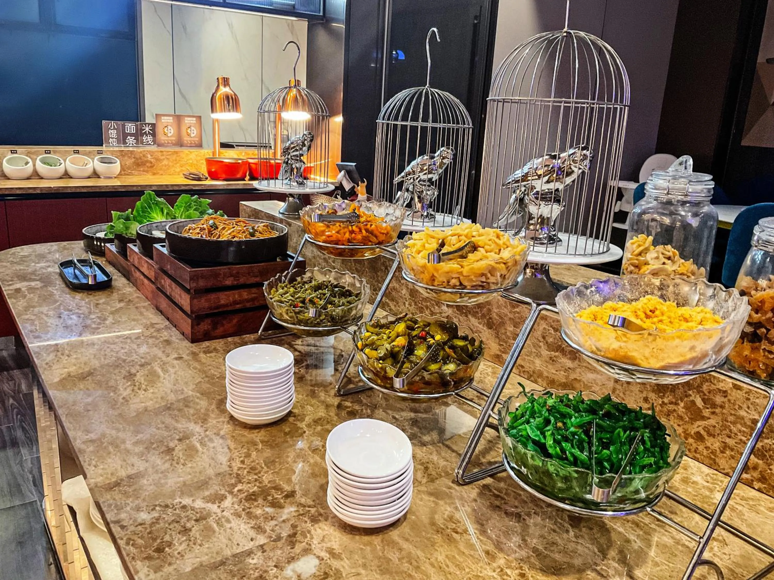 Buffet breakfast in Crystal Orange Hotel Shanghai International Tourism Resort Chuansha