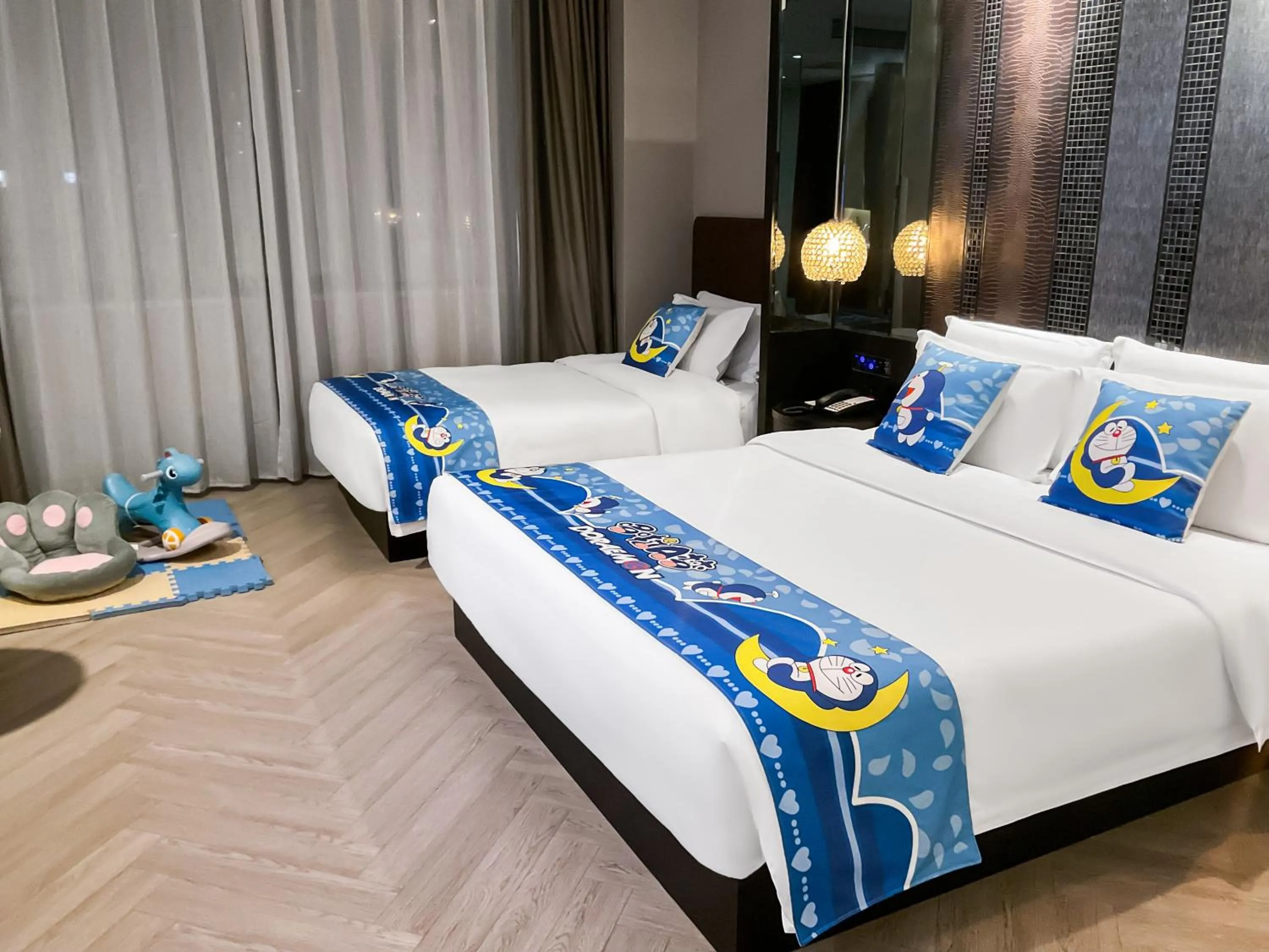 Bed in Crystal Orange Hotel Shanghai International Tourism Resort Chuansha