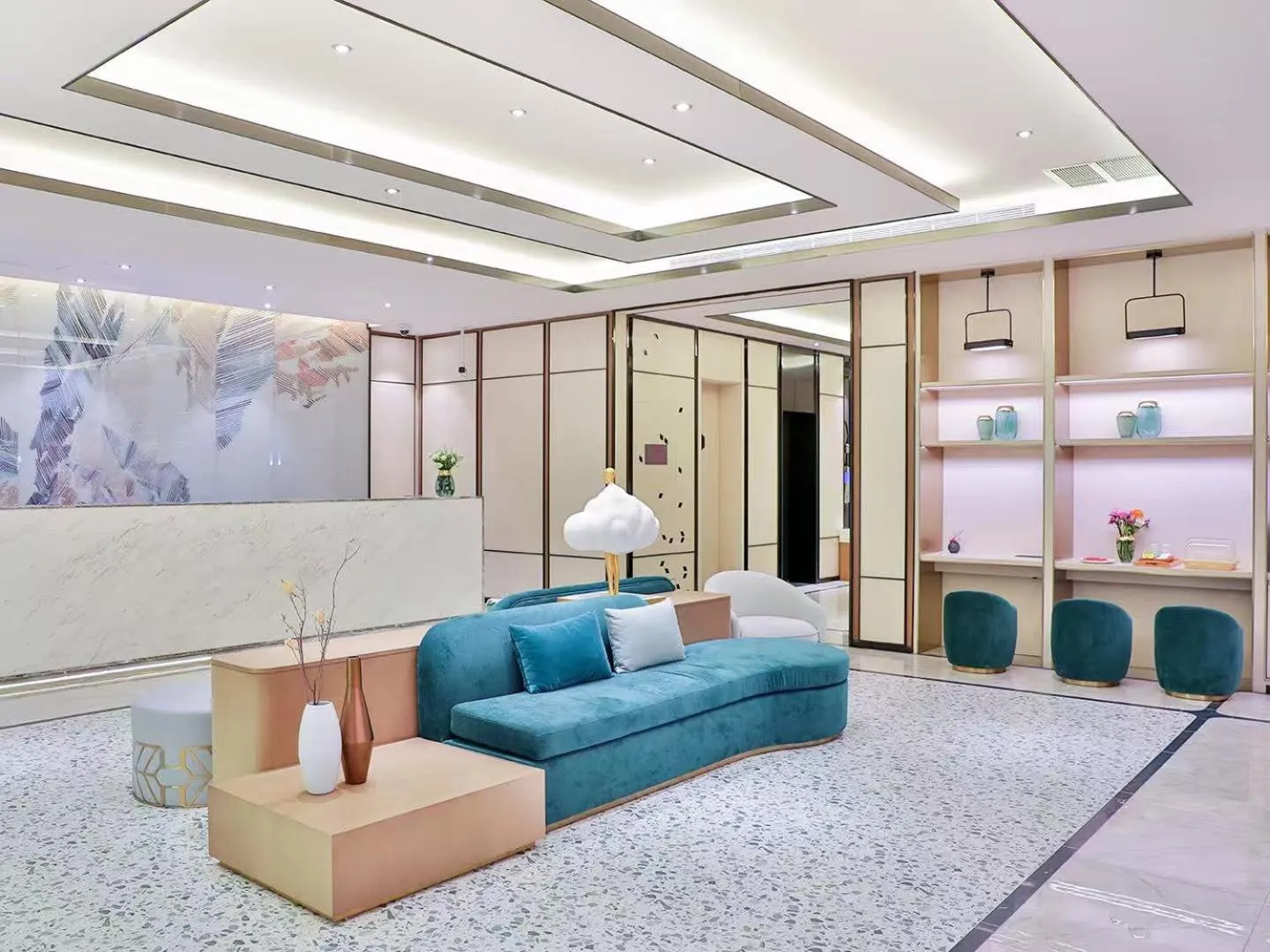 Seating area in Crystal Orange Hotel Shanghai Hongqiao Jinhui Road