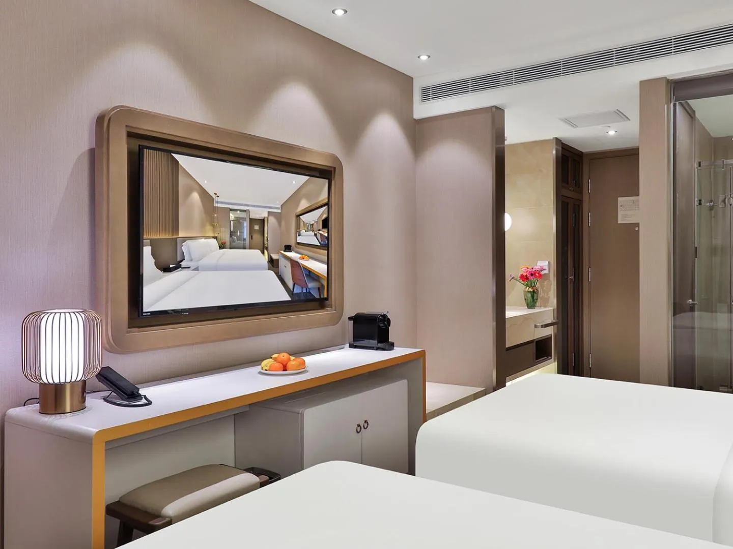 Bed in Crystal Orange Hotel Shanghai Hongqiao Jinhui Road