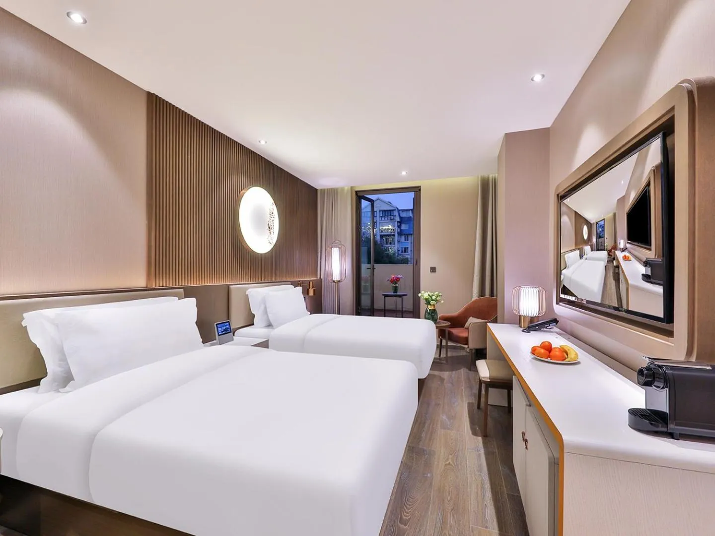 Bed in Crystal Orange Hotel Shanghai Hongqiao Jinhui Road