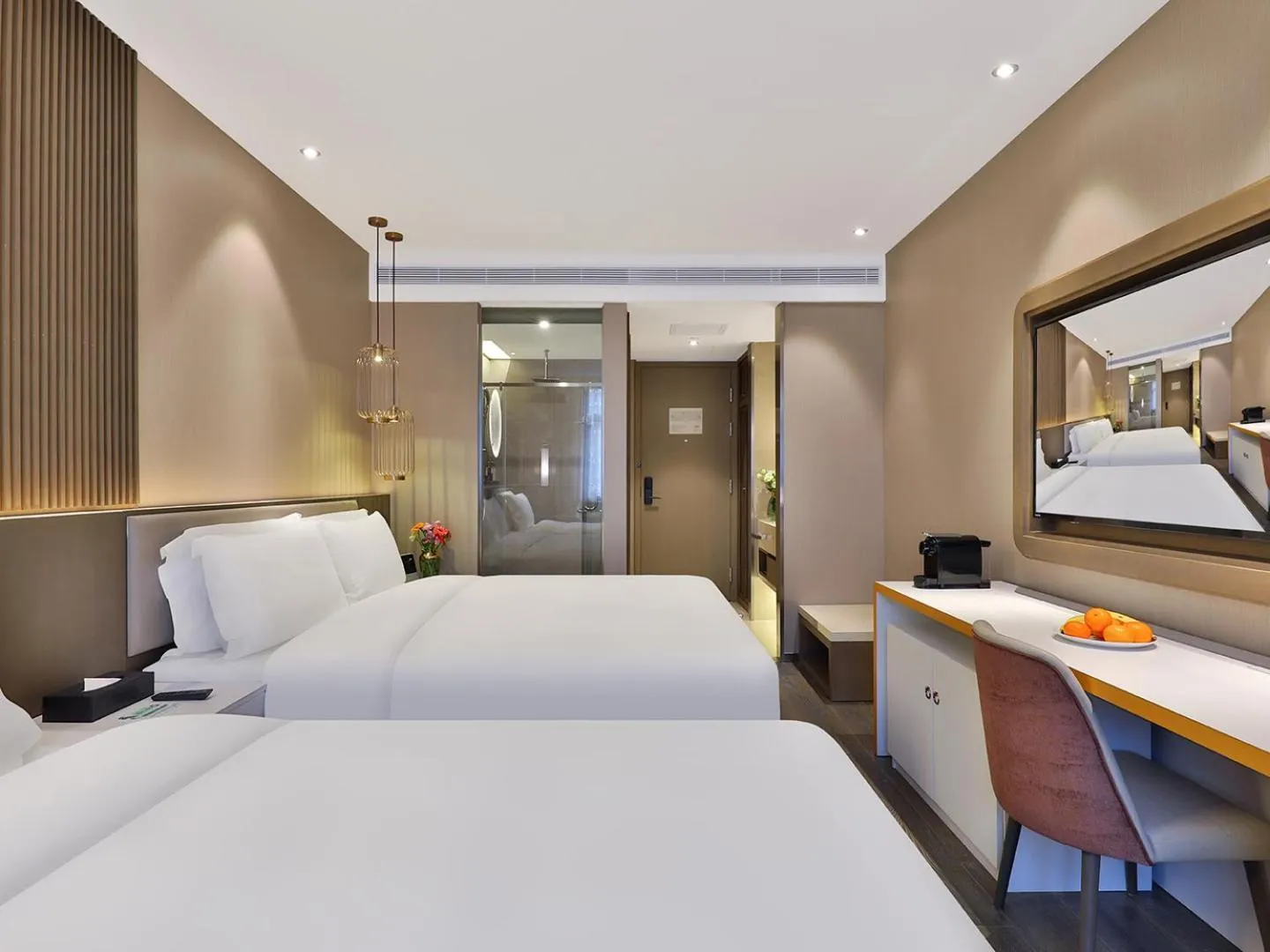 Bed in Crystal Orange Hotel Shanghai Hongqiao Jinhui Road