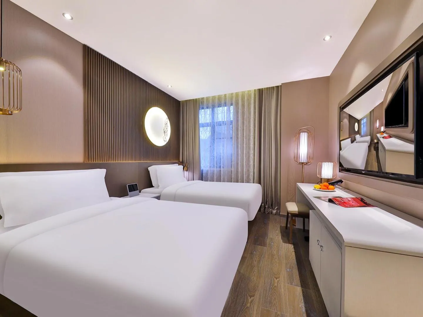 Bed in Crystal Orange Hotel Shanghai Hongqiao Jinhui Road