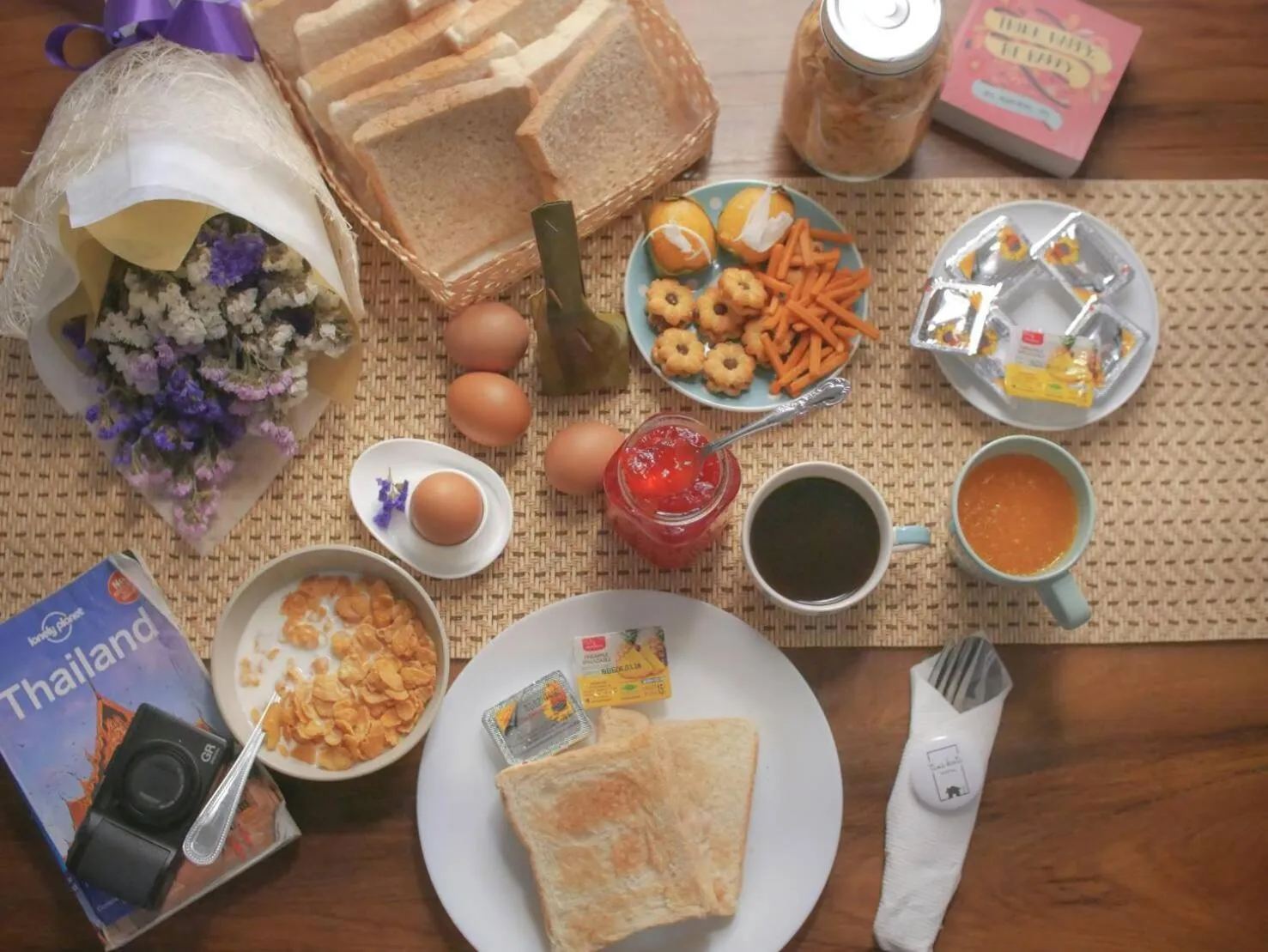 American breakfast, Breakfast in Tini Kati Hostel