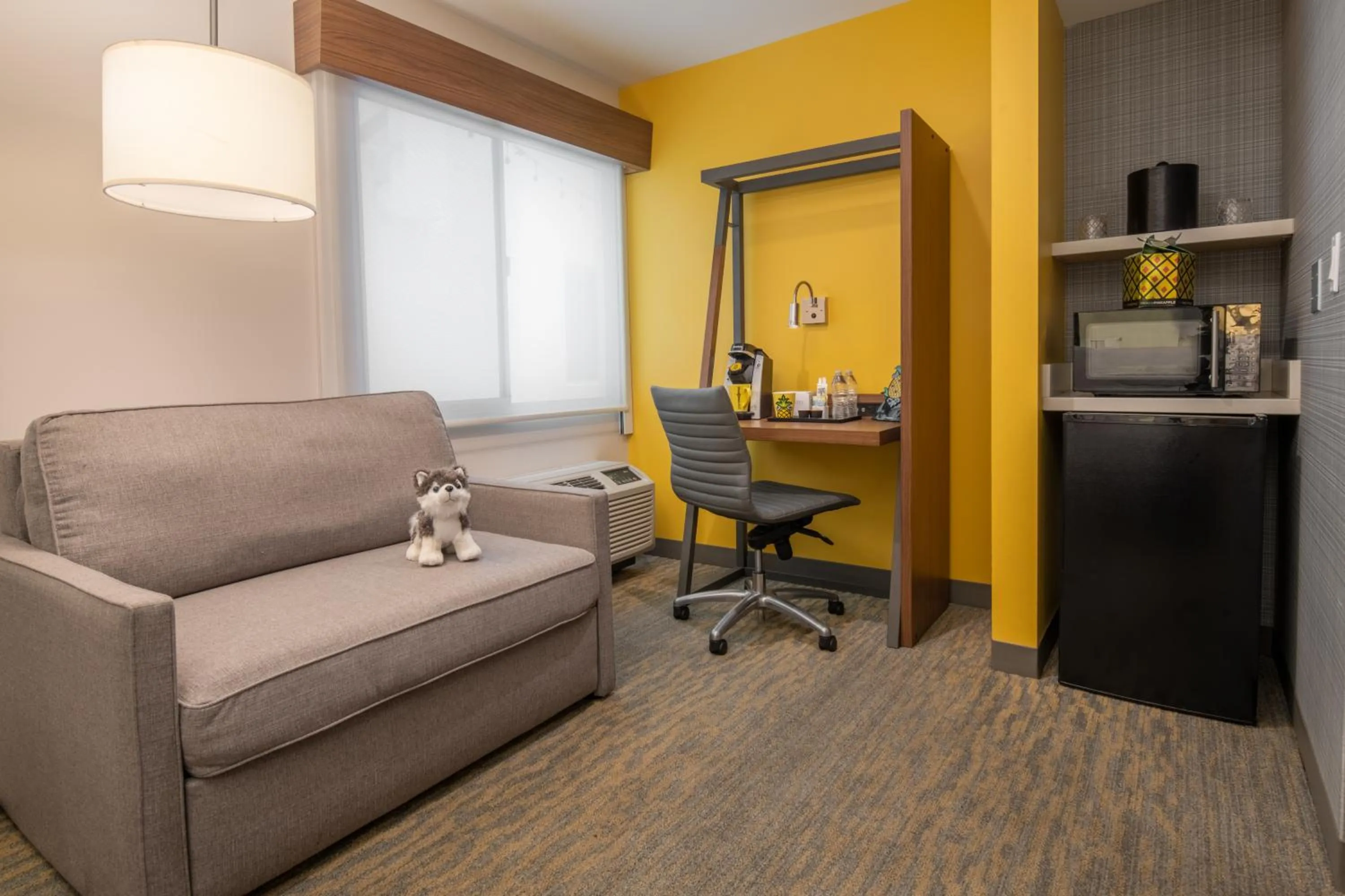 Seating area in Staypineapple, Hotel Z, Gaslamp San Diego