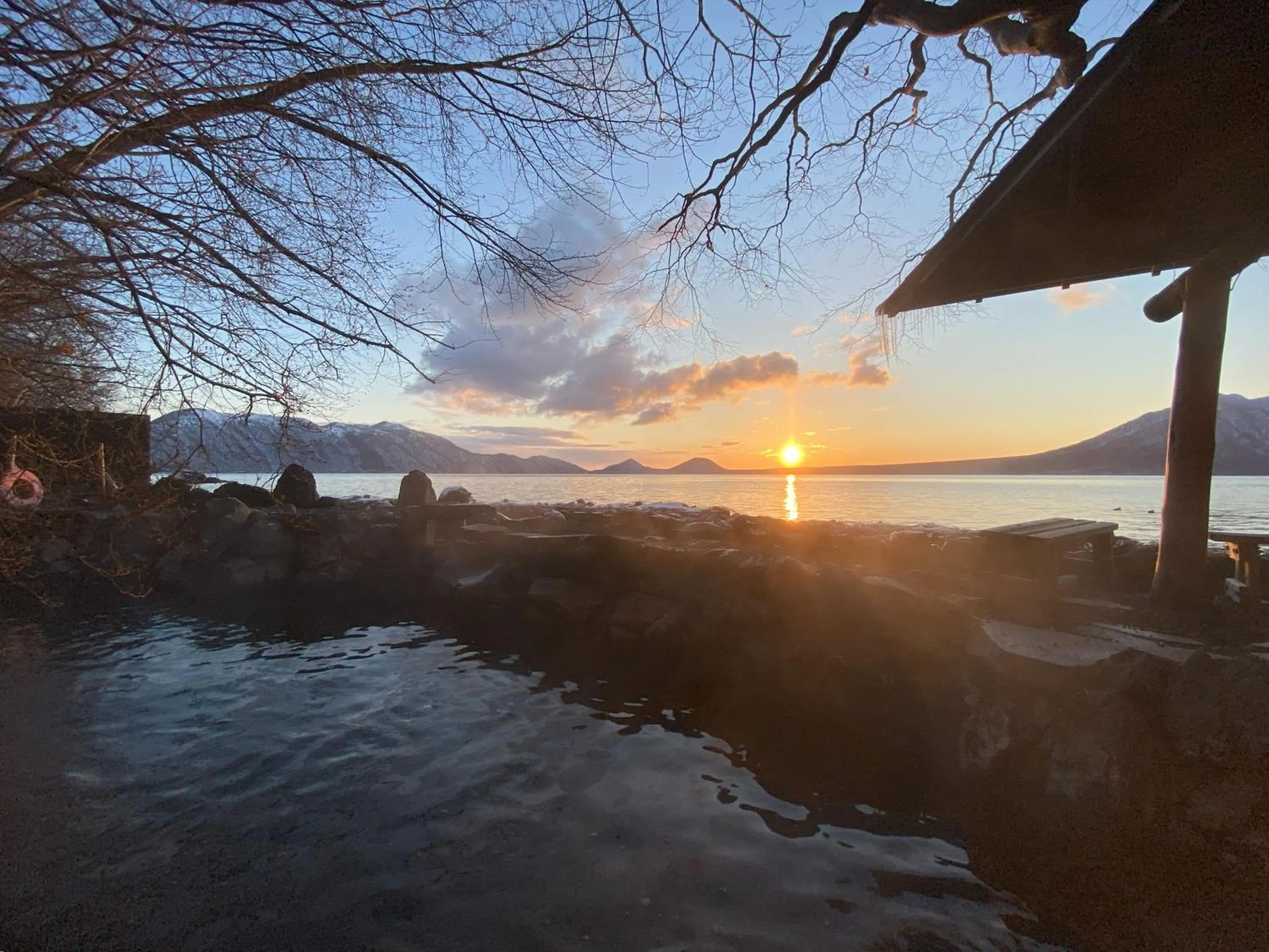 Lake view in Sapporo's Secret Onsen Sanctuary Marukoma Onsen Ryokan