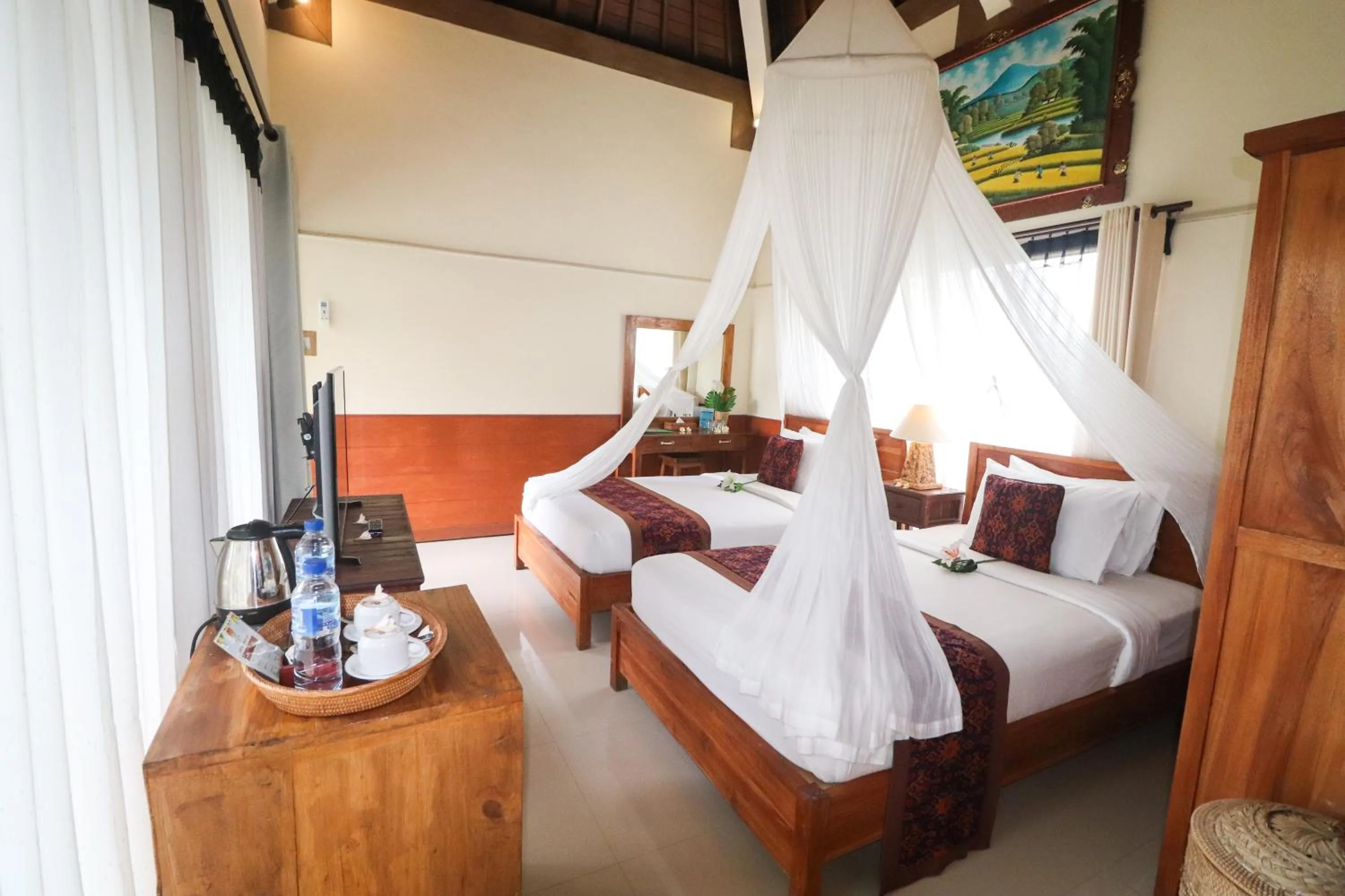 Bed in Villa JJ and Spa Ubud