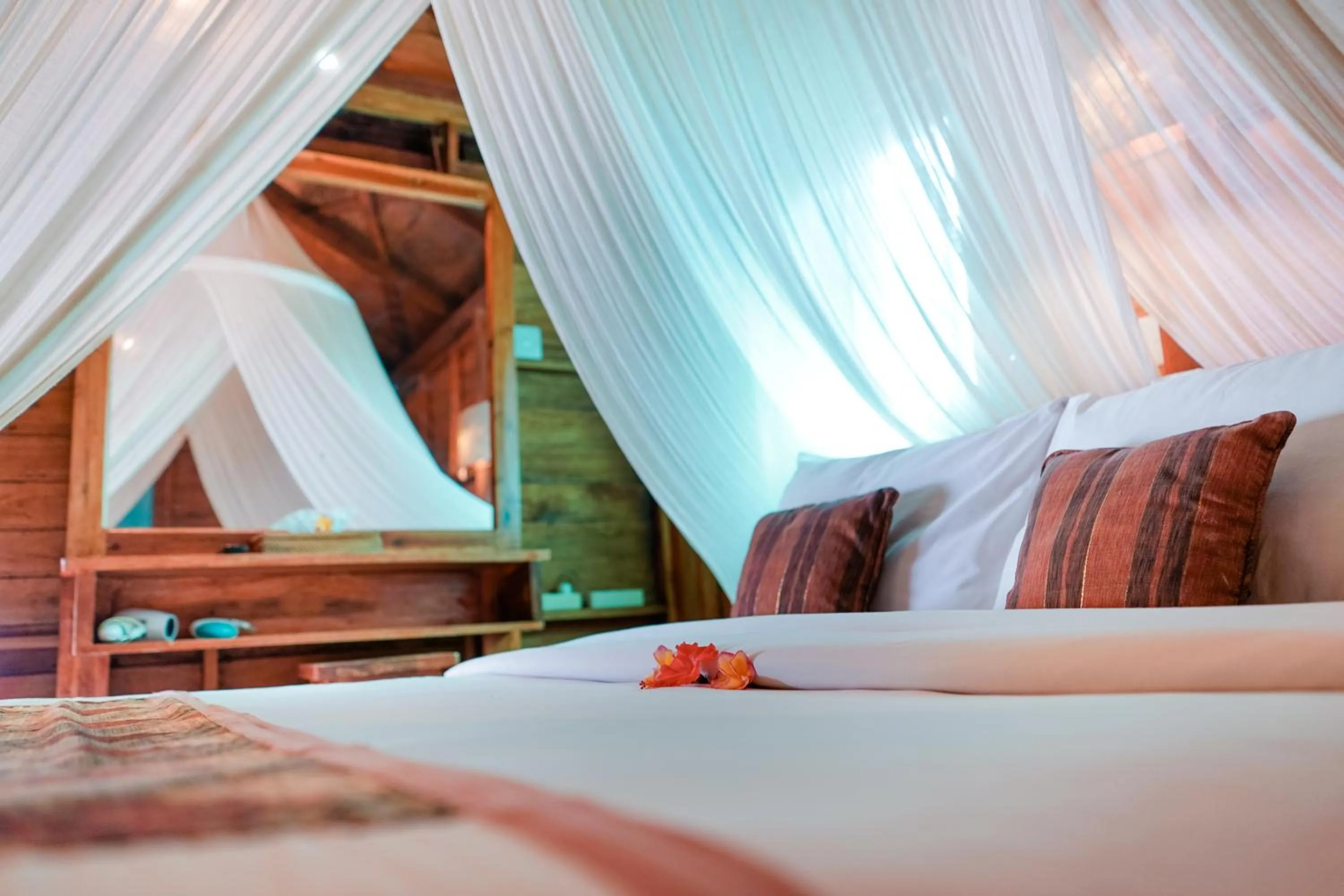 Bed in Villa JJ and Spa Ubud