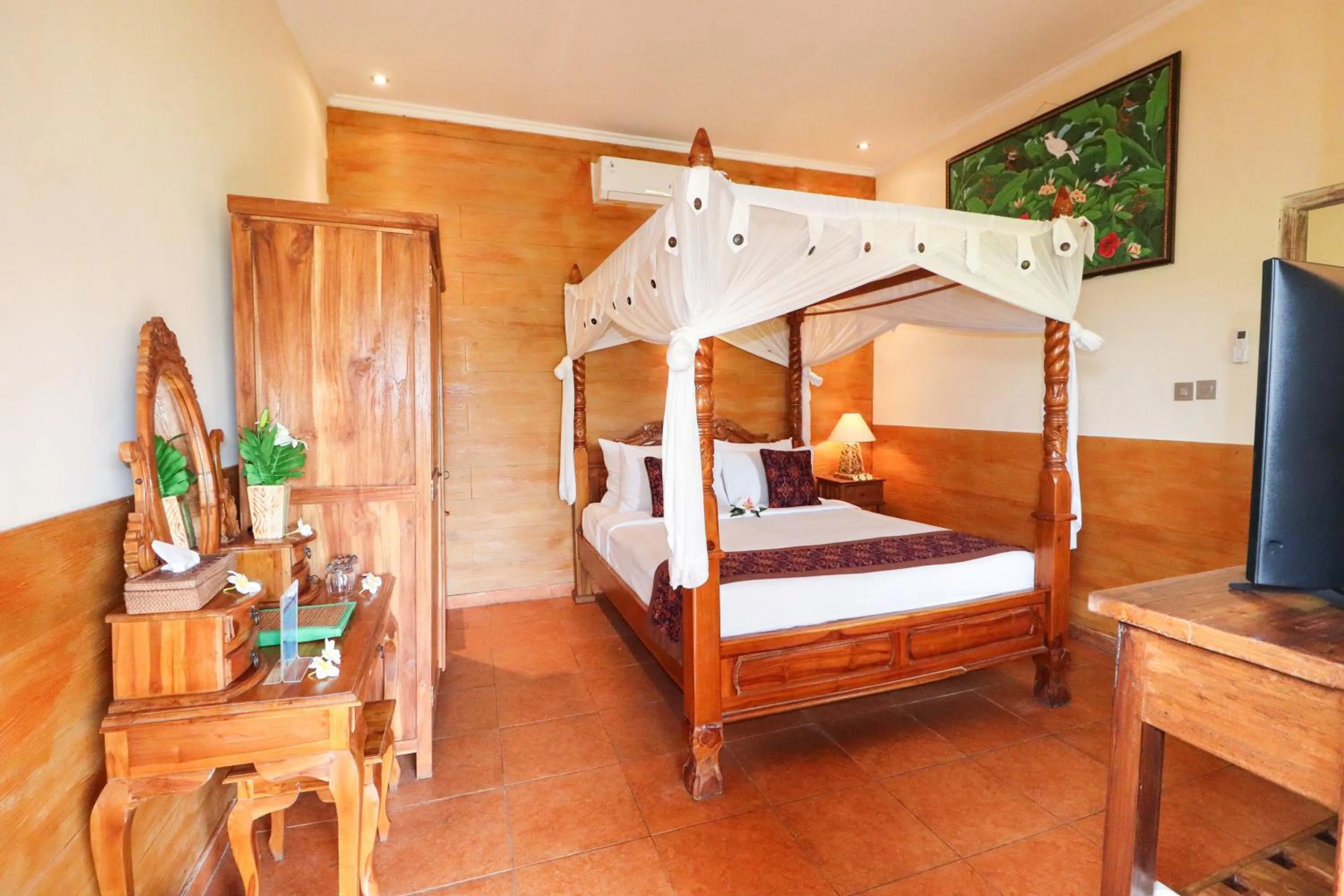 Bed in Villa JJ and Spa Ubud