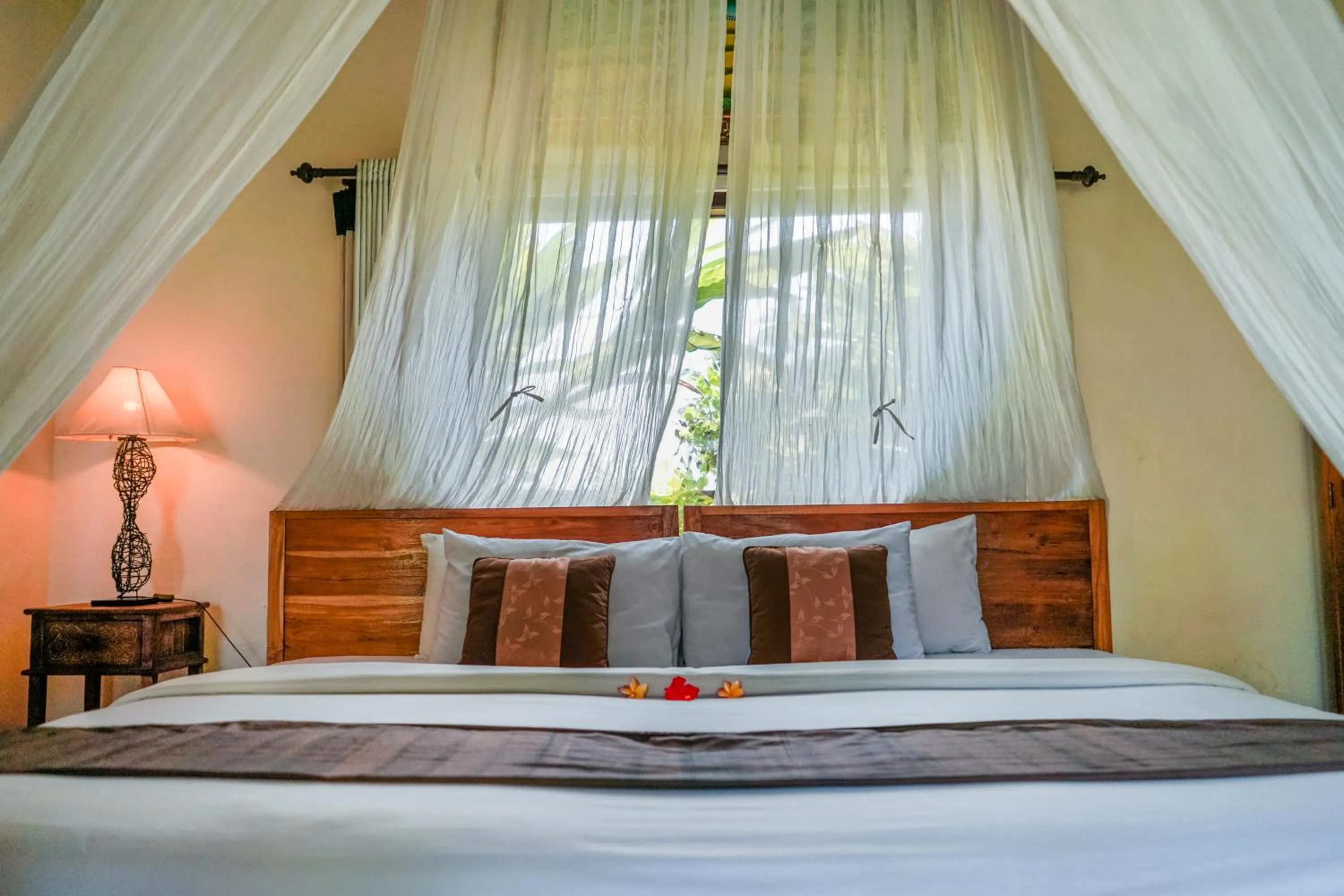 Bed in Villa JJ and Spa Ubud