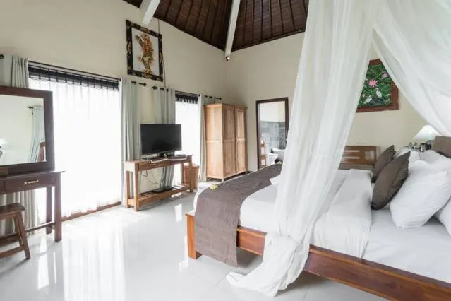 Bedroom, Bed in Villa JJ and Spa Ubud