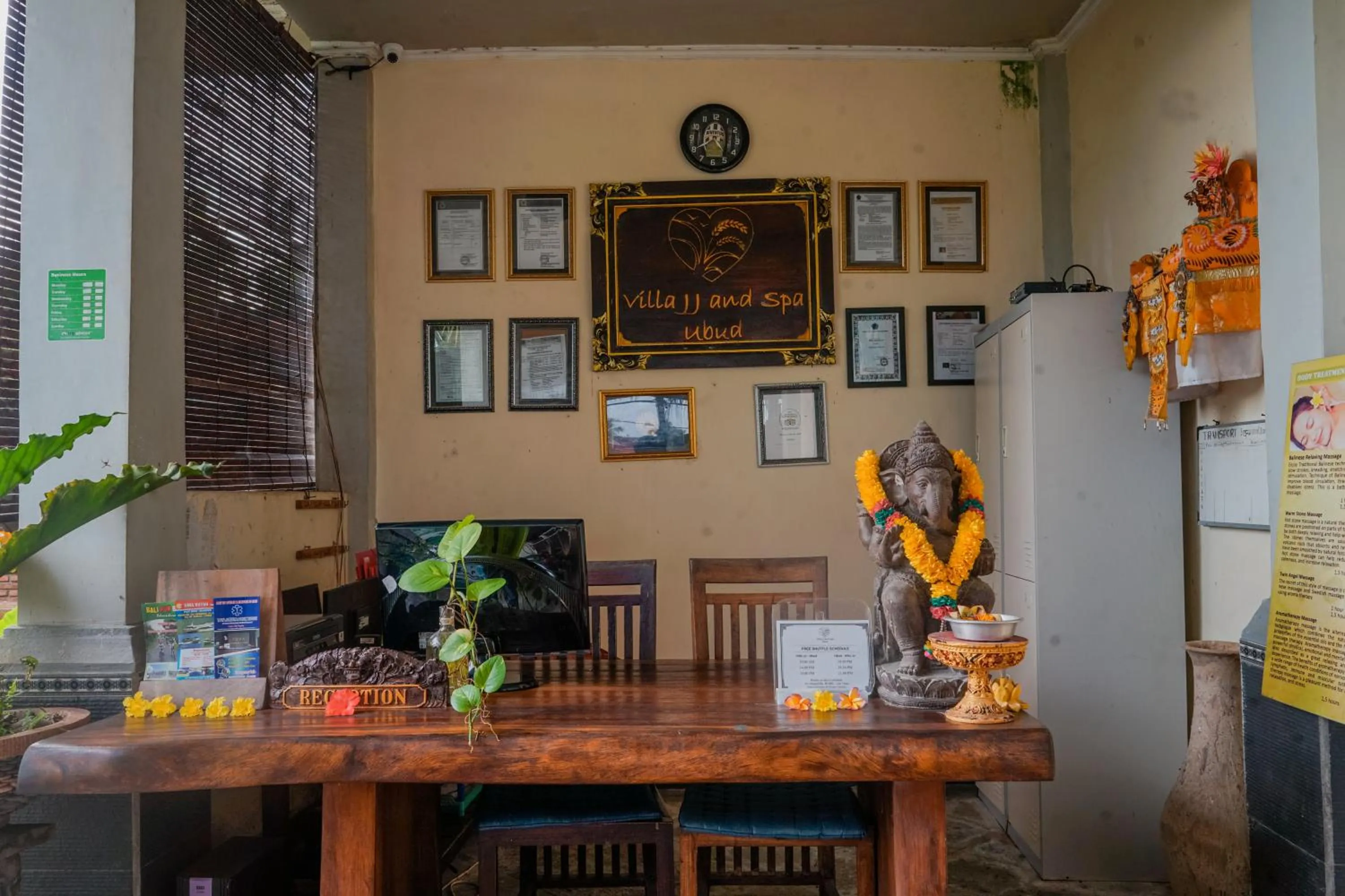 Lobby or reception in Villa JJ and Spa Ubud