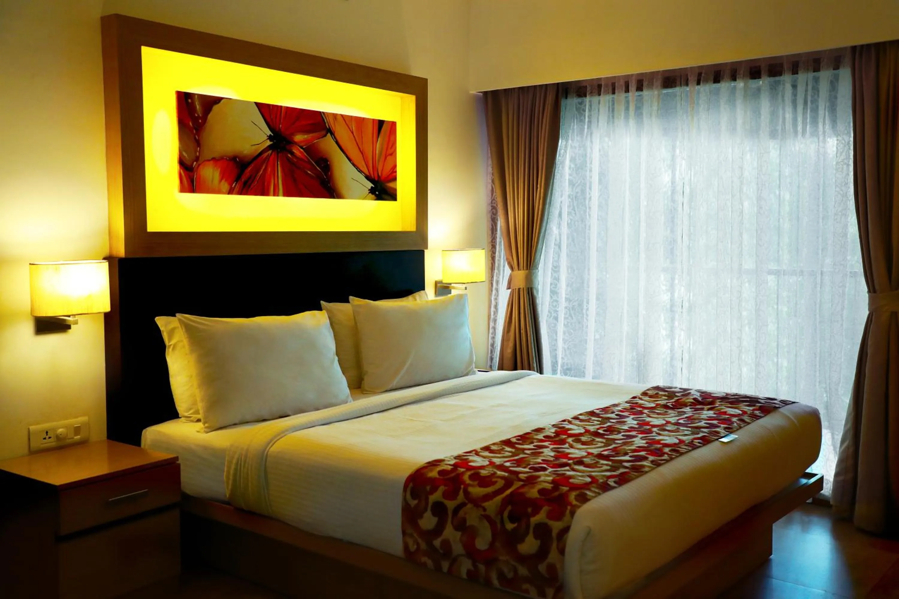 Bed in Poetree Thekkady