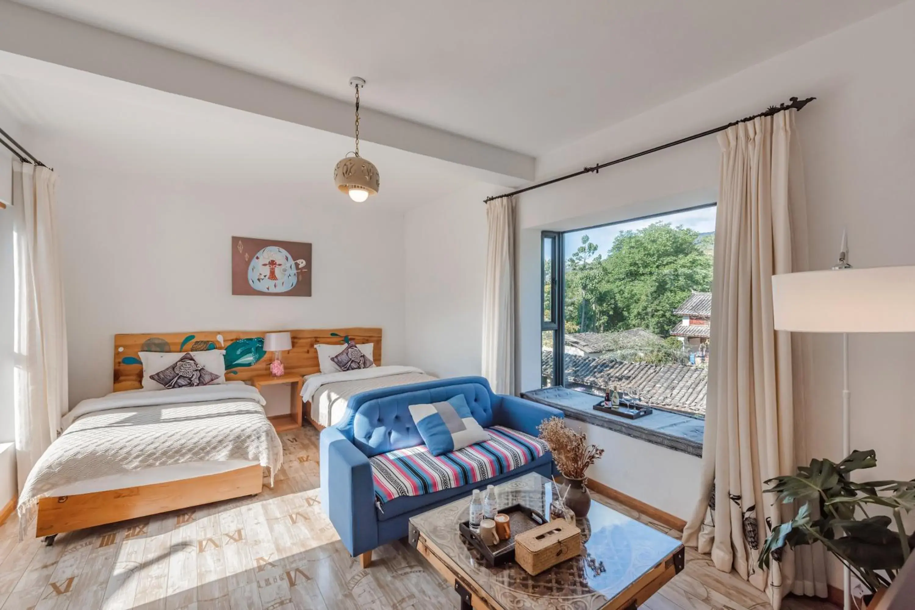 Twin Room with Mountain View in Baisha Flamingo Hotel Twin Room with Mountain View in Baisha Flamingo Hotel