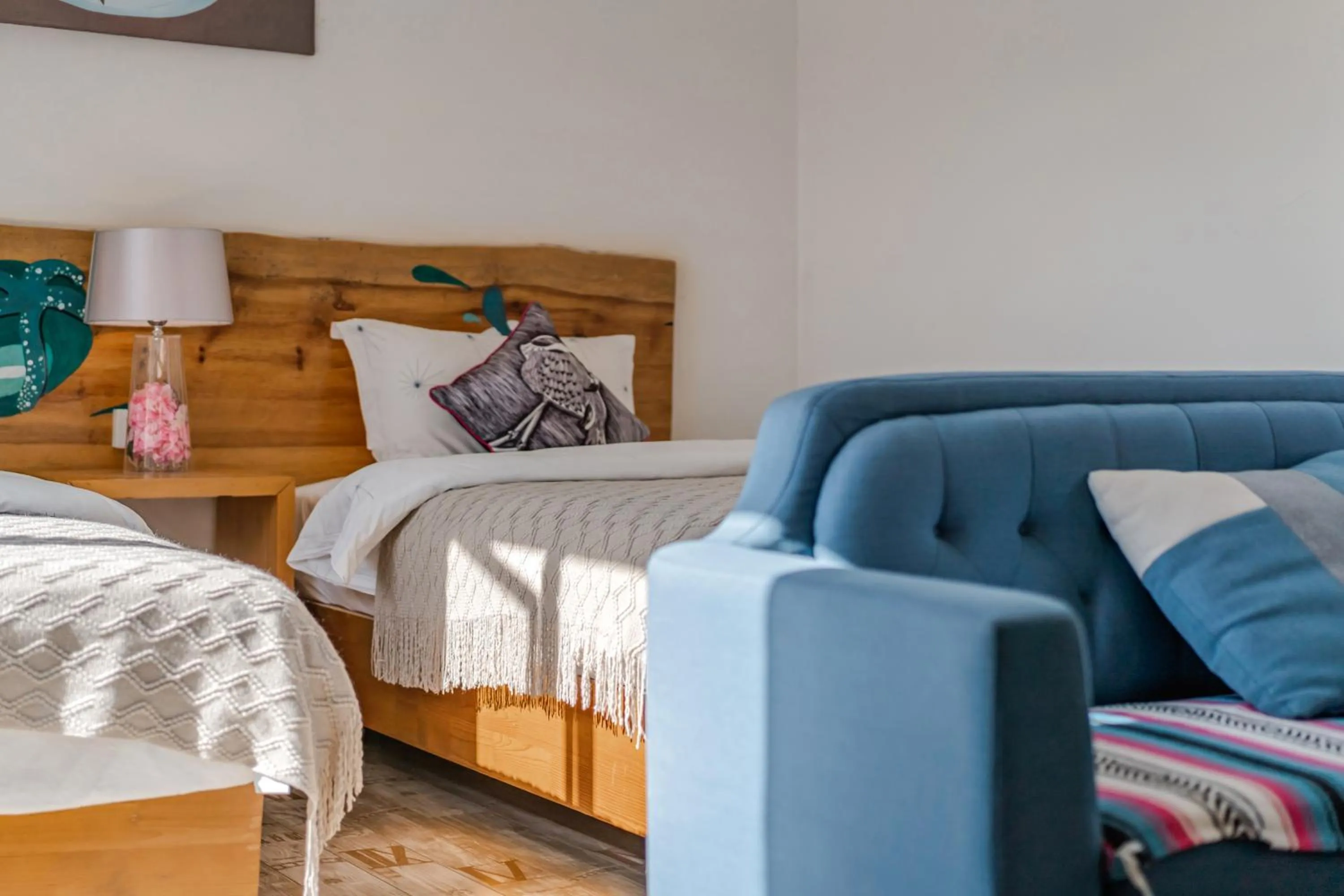 Bed in Baisha Flamingo Hotel