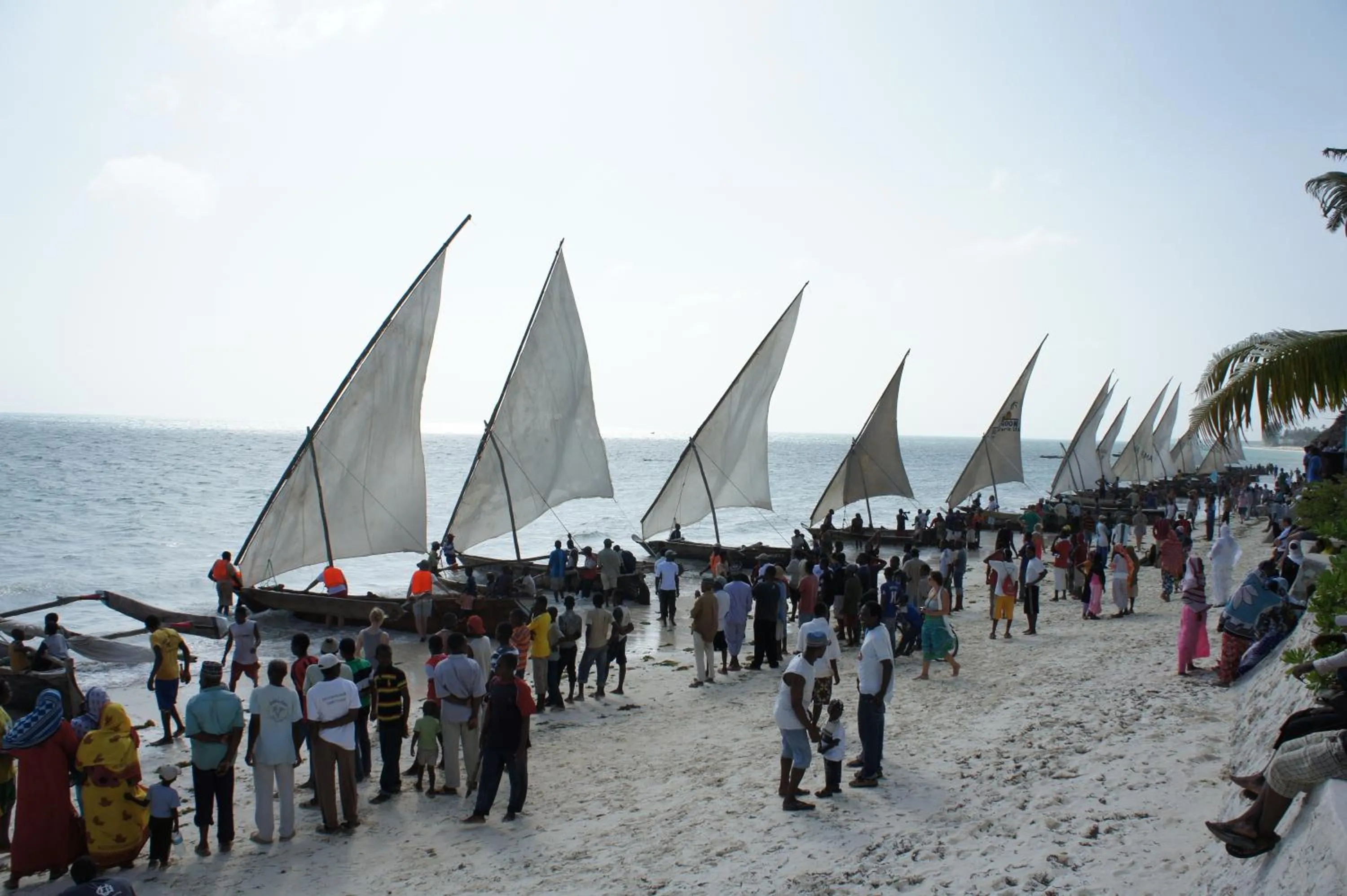 People in Kimte Beach Lodge