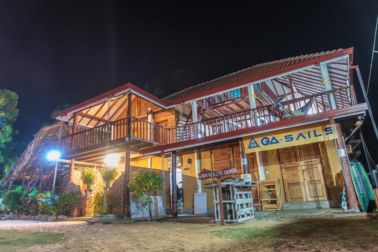 Property building in De Silva Wind Resort Kalpitiya - Kitesurfing School Sri Lanka