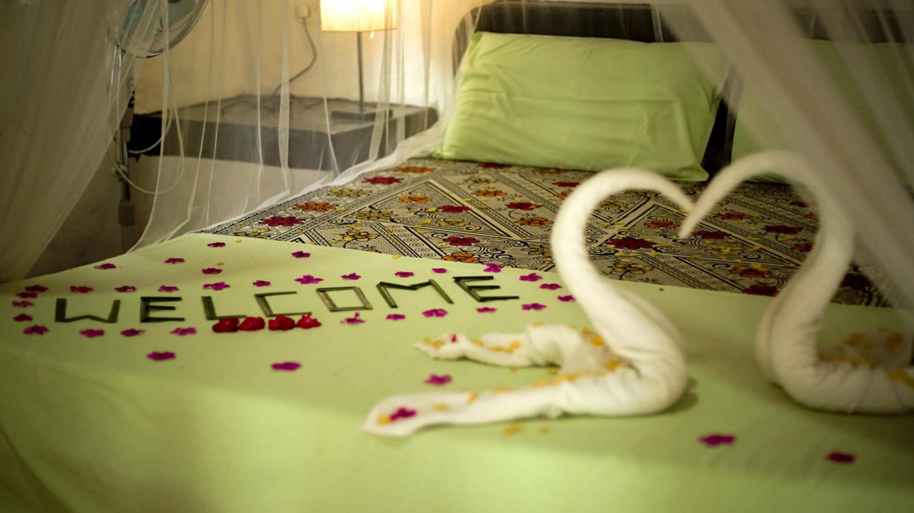 Bed in De Silva Wind Resort Kalpitiya - Kitesurfing School Sri Lanka