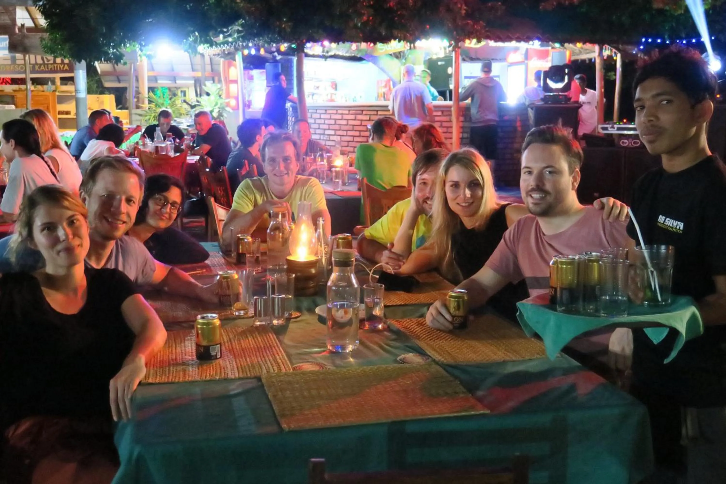 Restaurant/places to eat in De Silva Wind Resort Kalpitiya - Kitesurfing School Sri Lanka