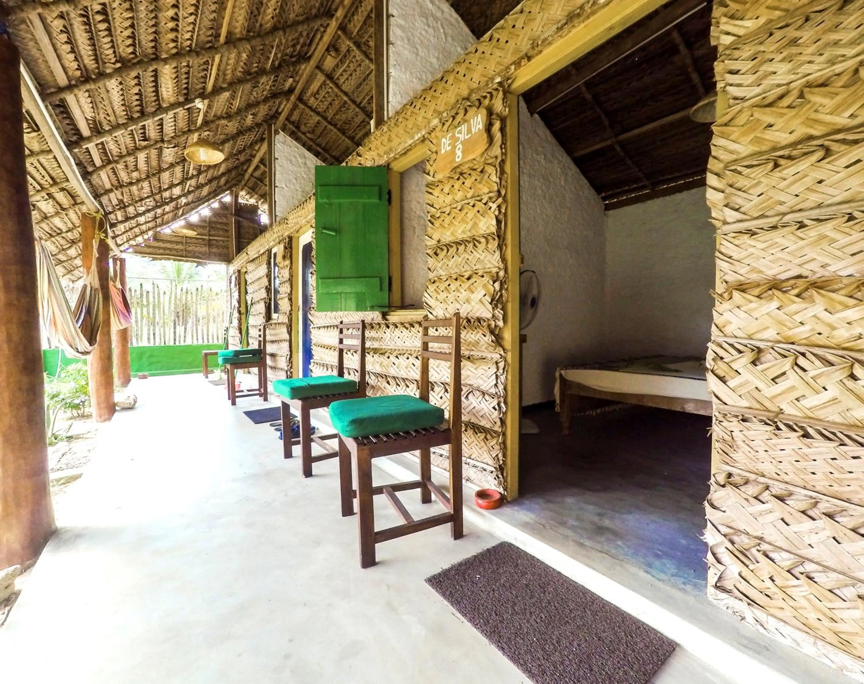 Patio in De Silva Wind Resort Kalpitiya - Kitesurfing School Sri Lanka