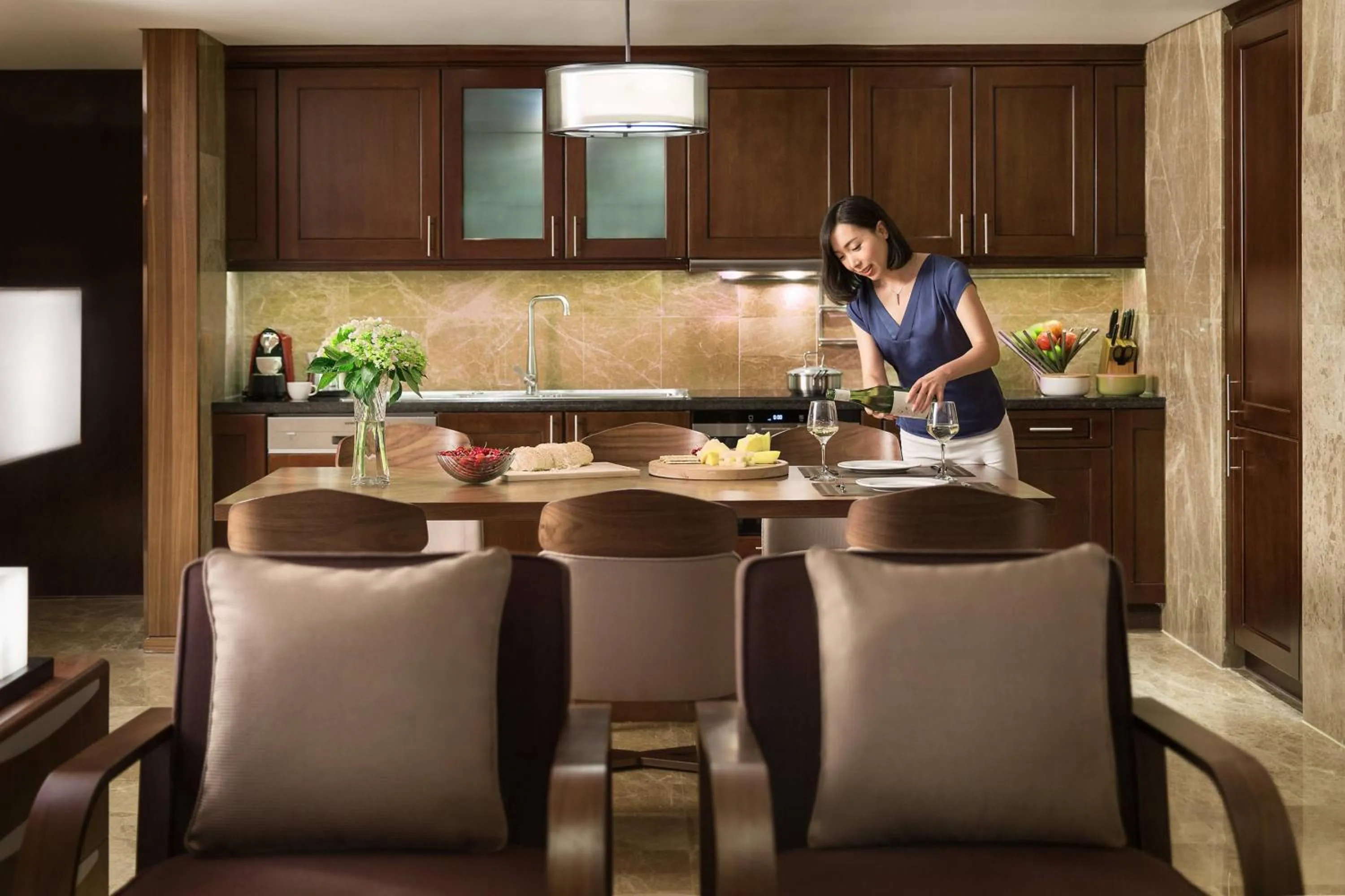 Bedroom in Marriott Executive Apartments Tianjin TEDA