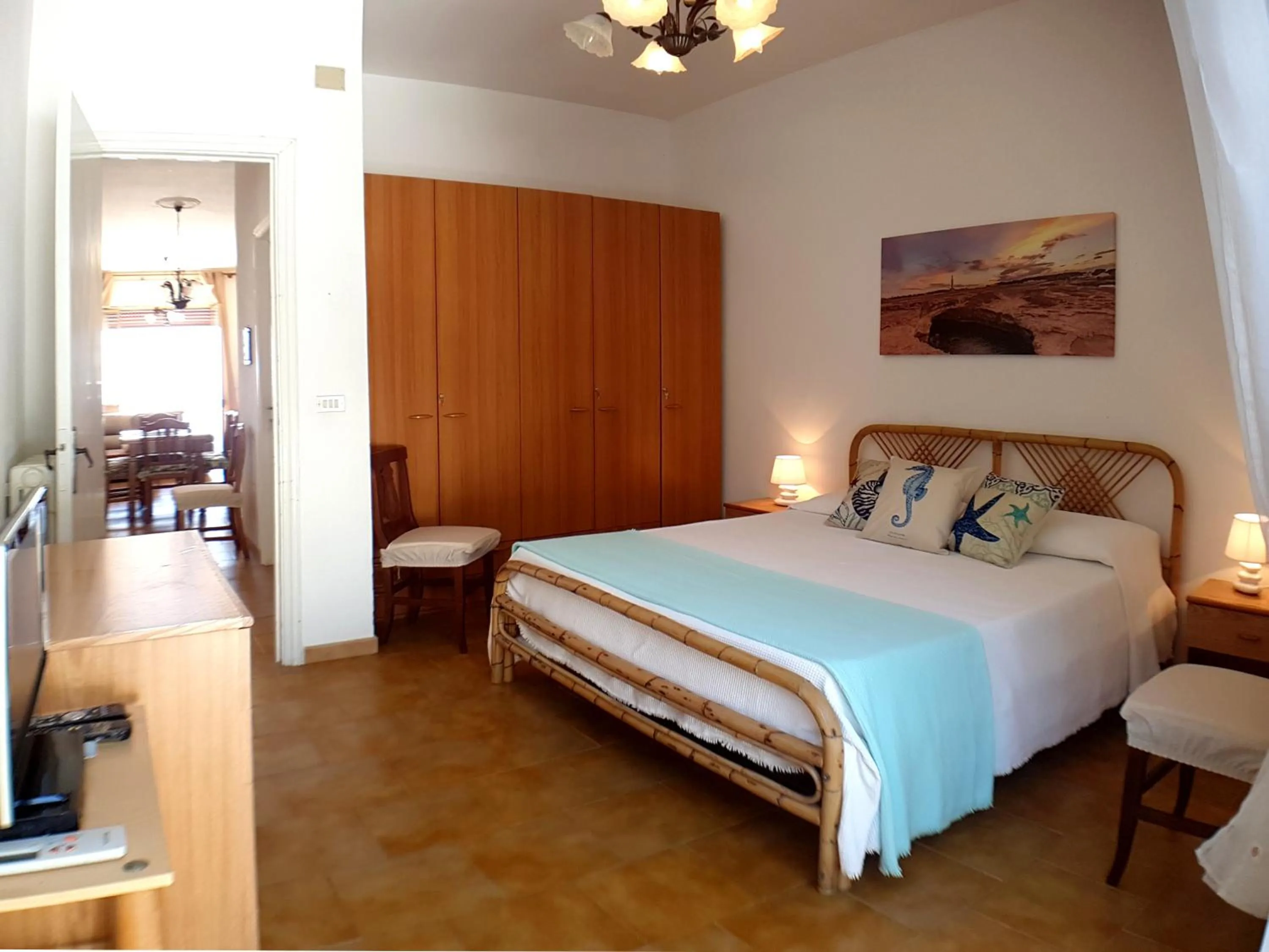 Bedroom, Bed in Hotel Porto Badisco