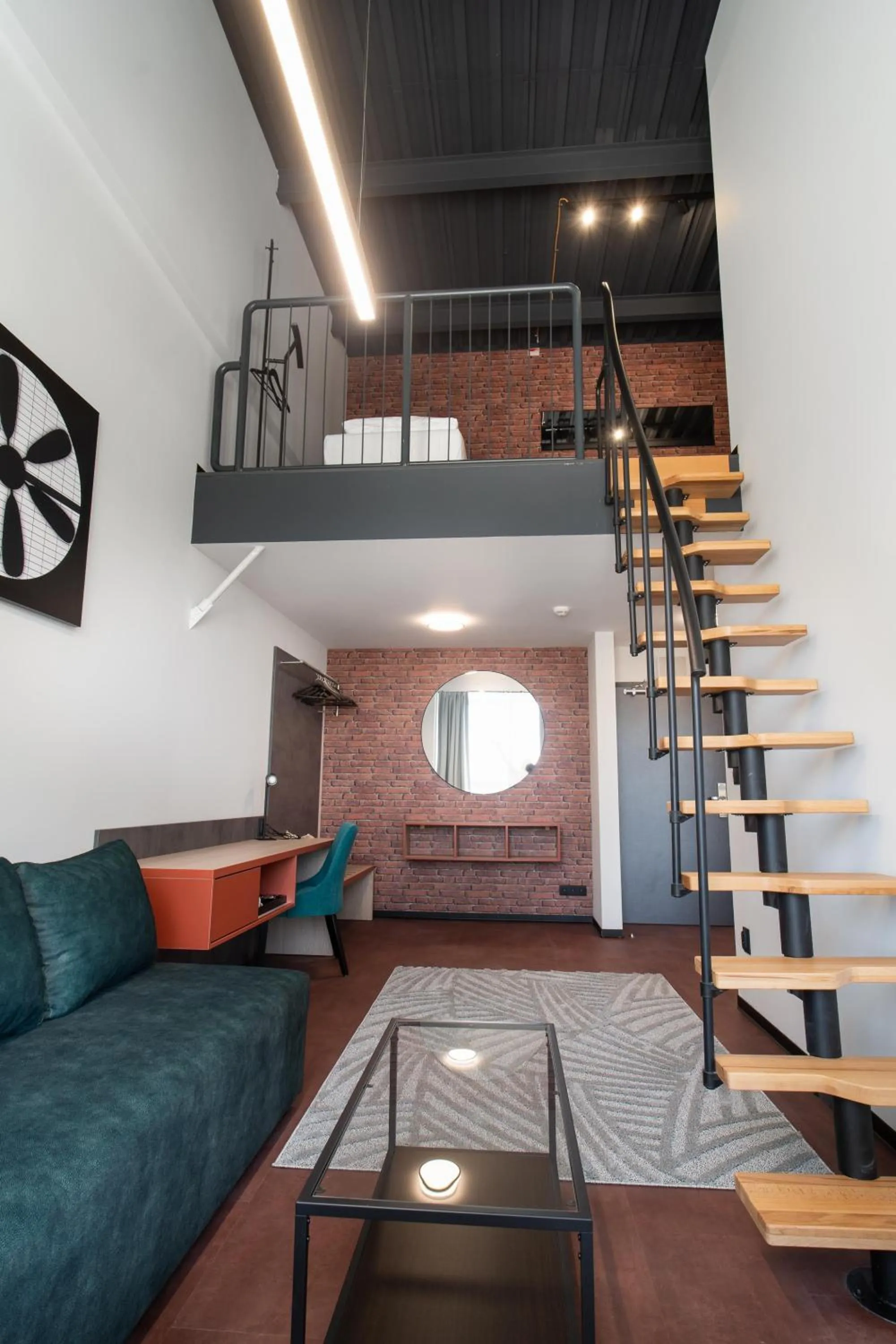 Two-Bedroom Loft Apartment with One Double and Two Single Beds, Sofa Bed and Balcony in Best Western Hotel Presov