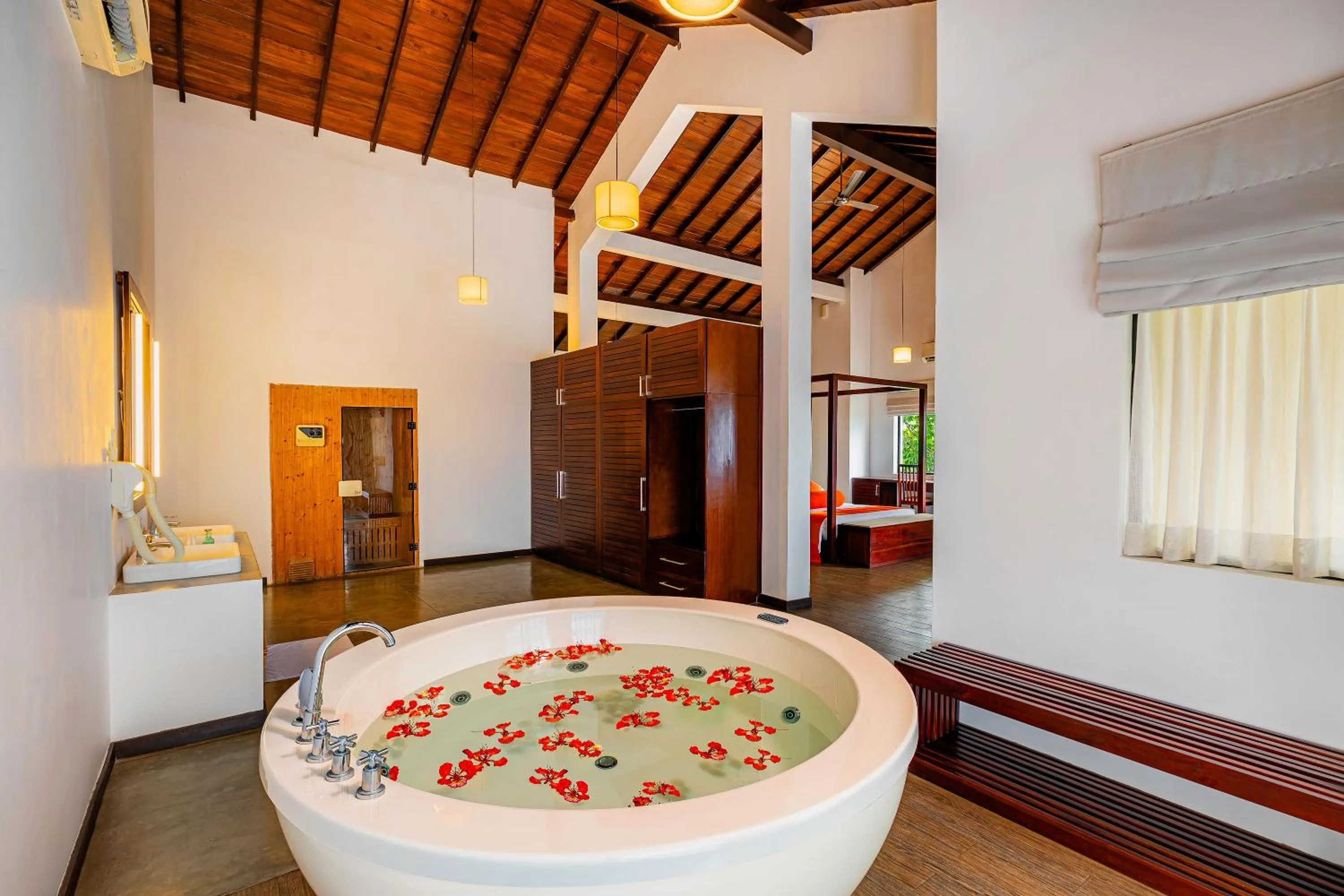 Pool view in The Calm Resort & Spa