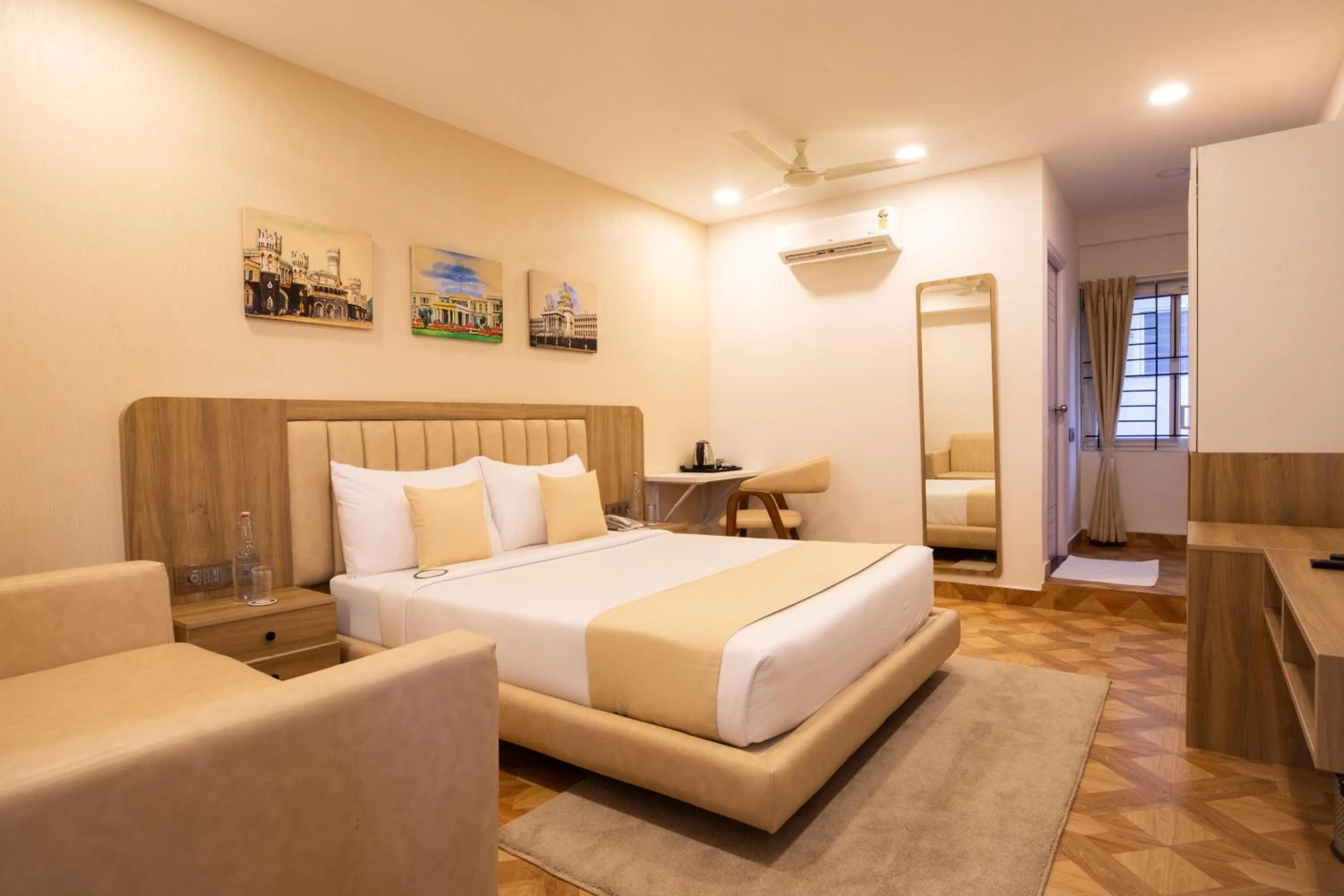 Photo of the whole room, Bed in HZ Bangalore Stories