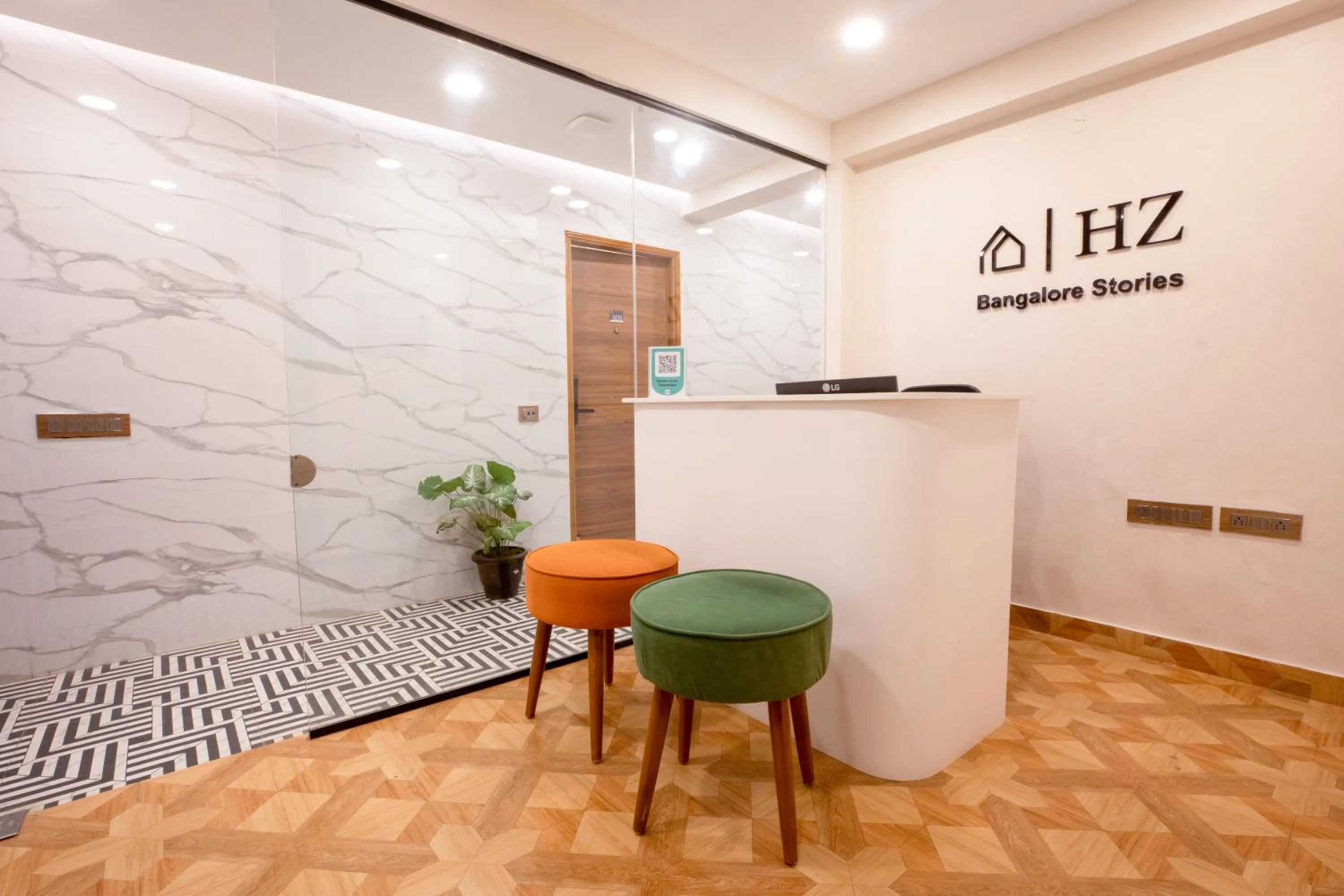 Lobby or reception in HZ Bangalore Stories