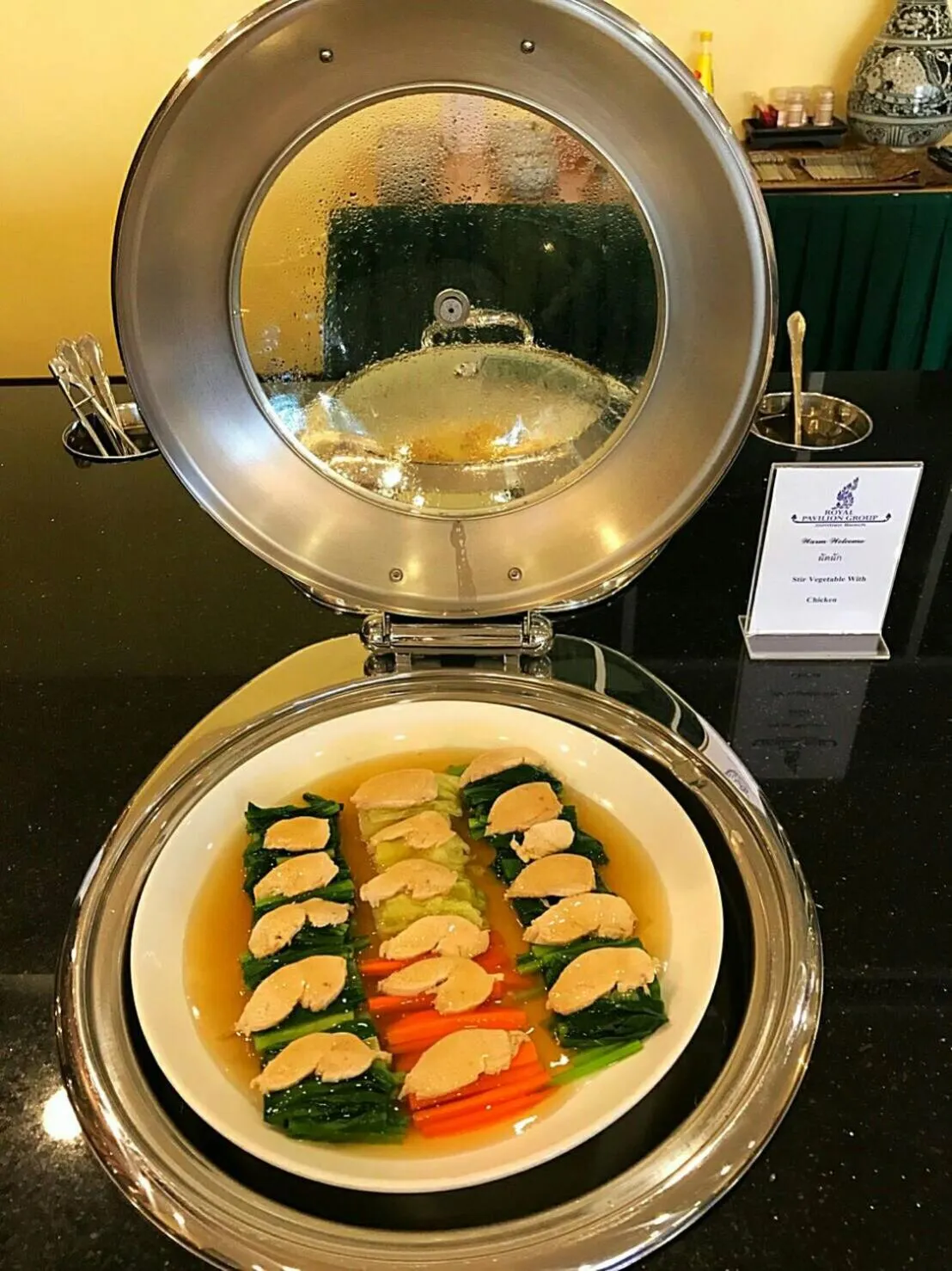 Buffet breakfast in Royal Heritage Pavilion, Jomtien