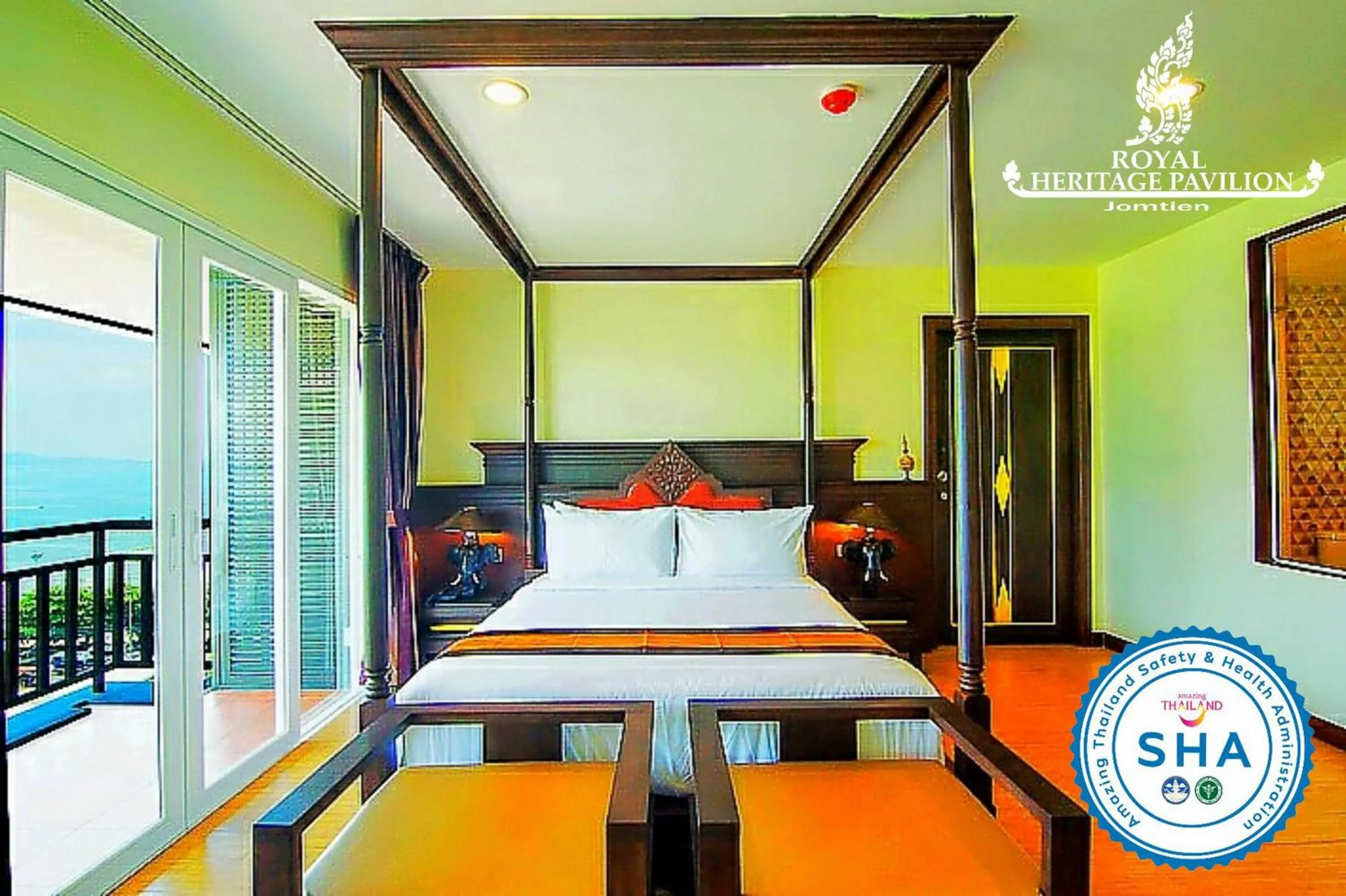 Bed in Royal Heritage Pavilion, Jomtien