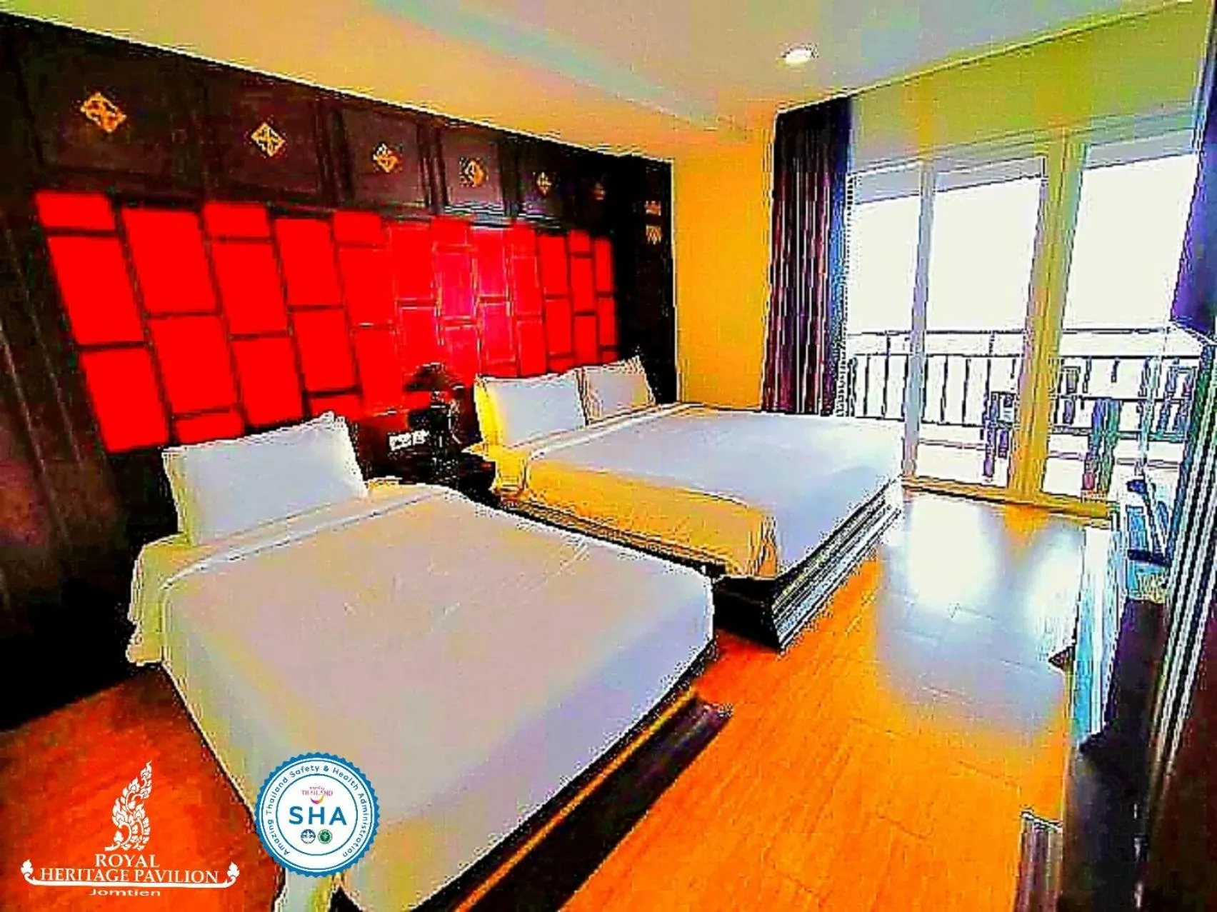 Bed in Royal Heritage Pavilion, Jomtien