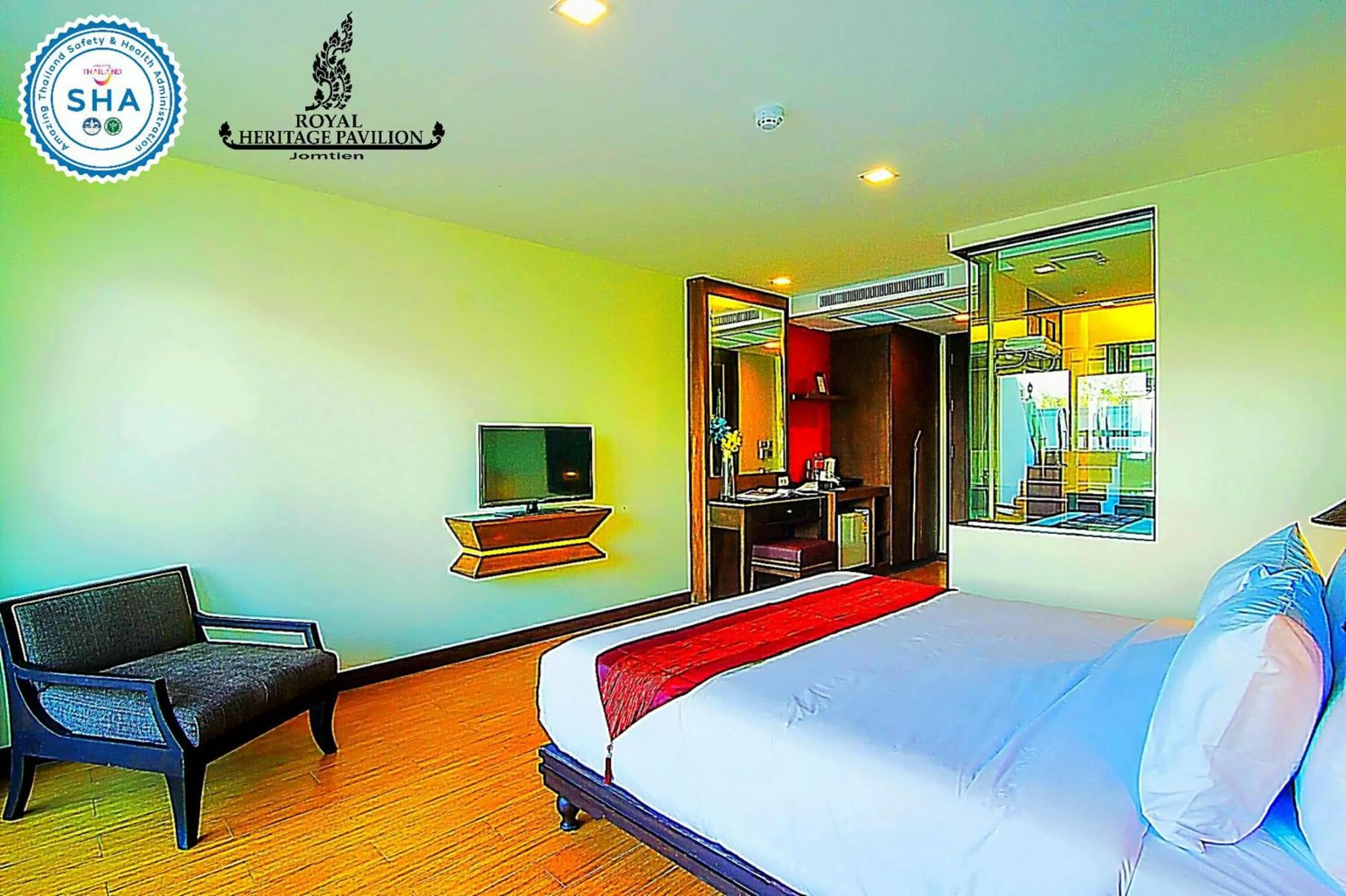 TV and multimedia, Bed in Royal Heritage Pavilion, Jomtien