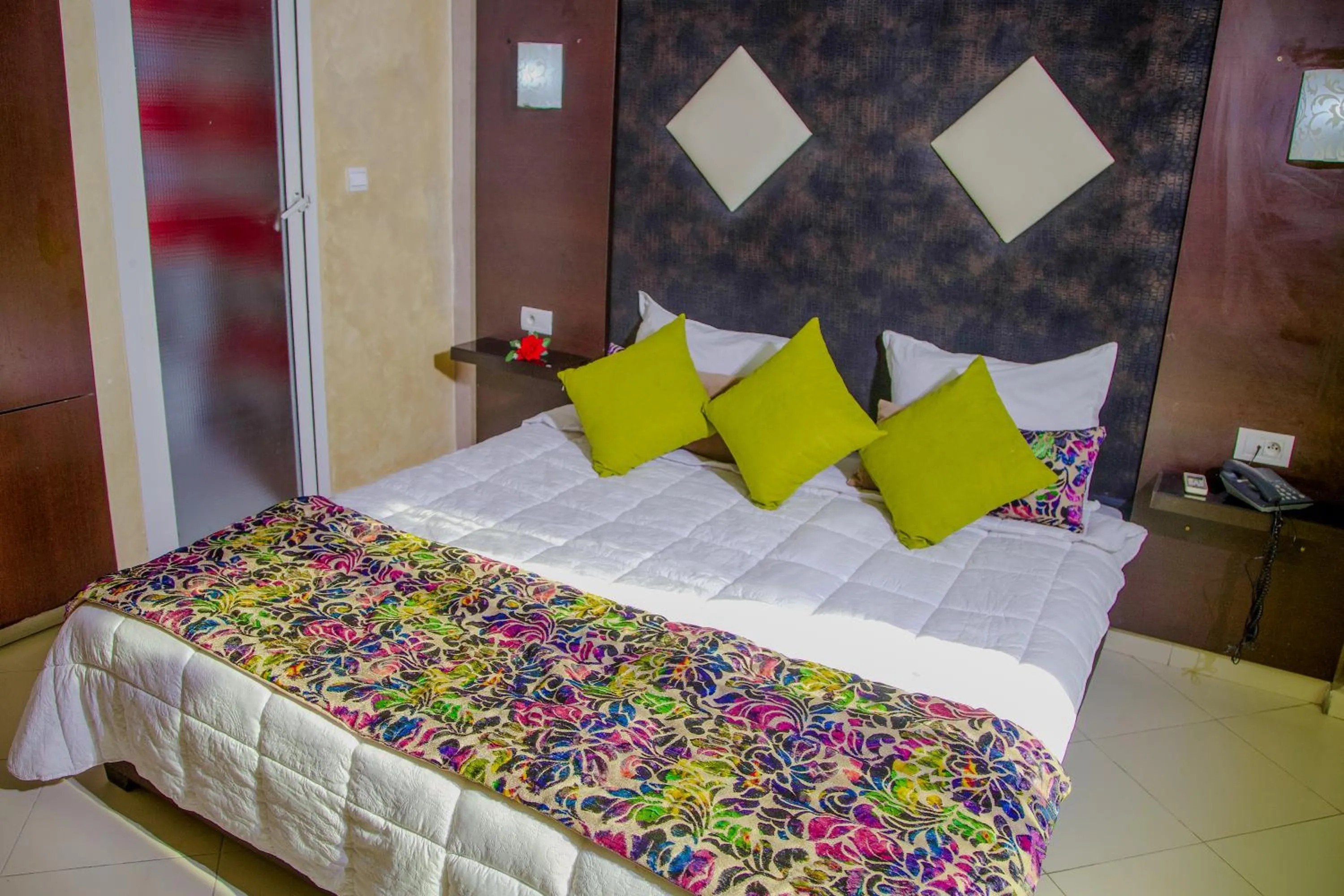 Bed in Hotel Vents Des Iles