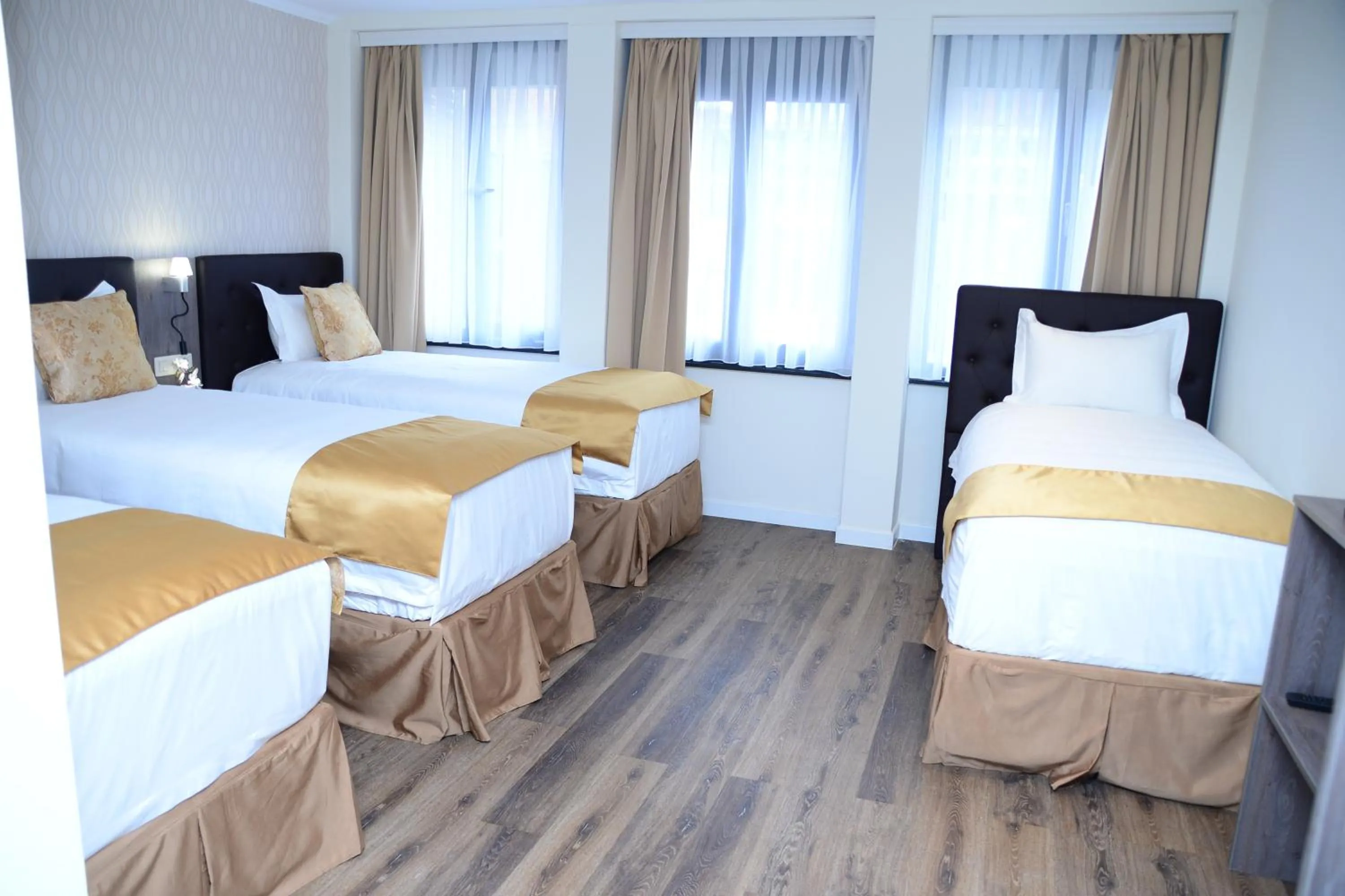 Bed in The Helmet Hotel