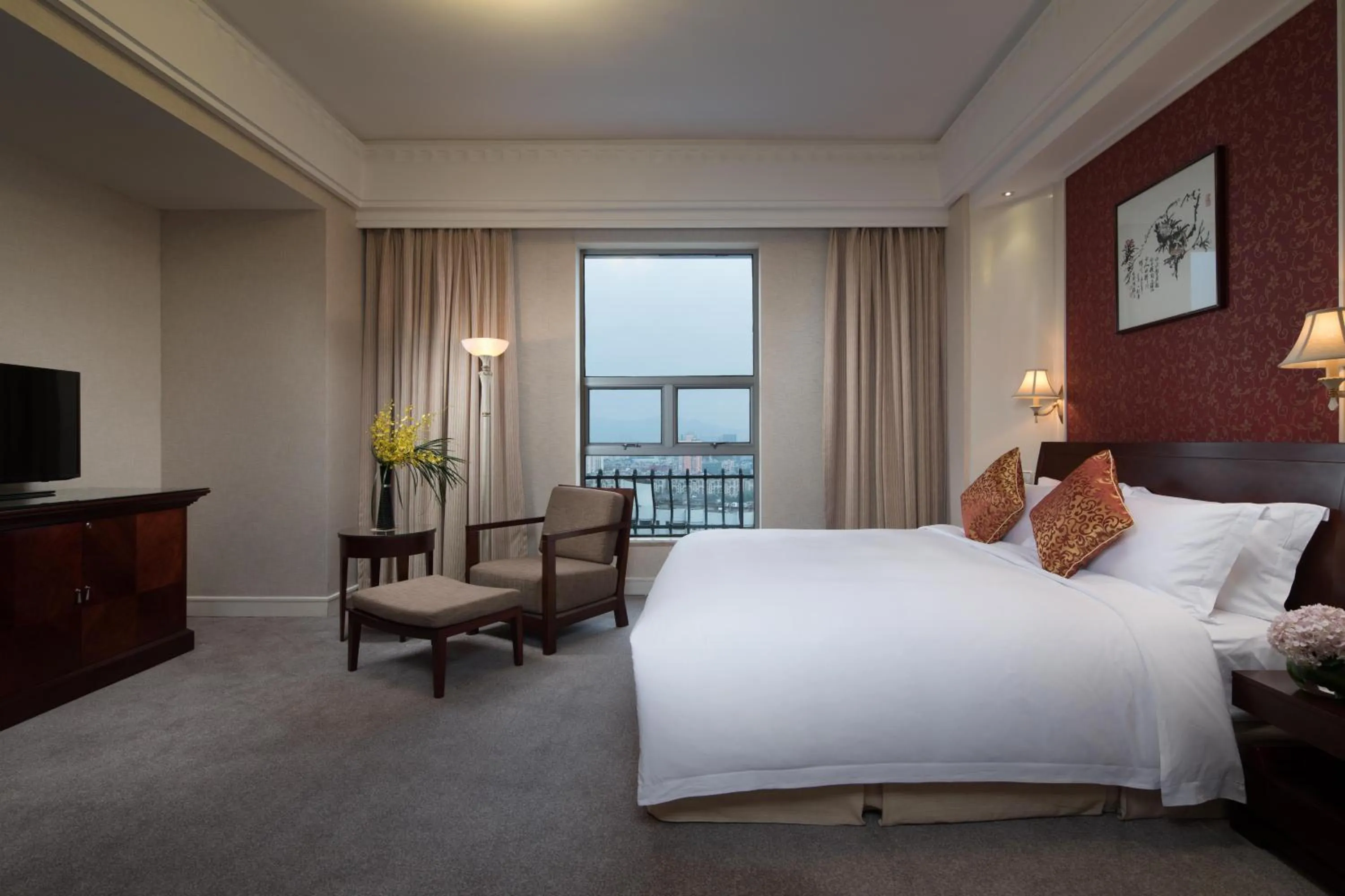 Bed in Overseas Chinese Hotel Wenzhou